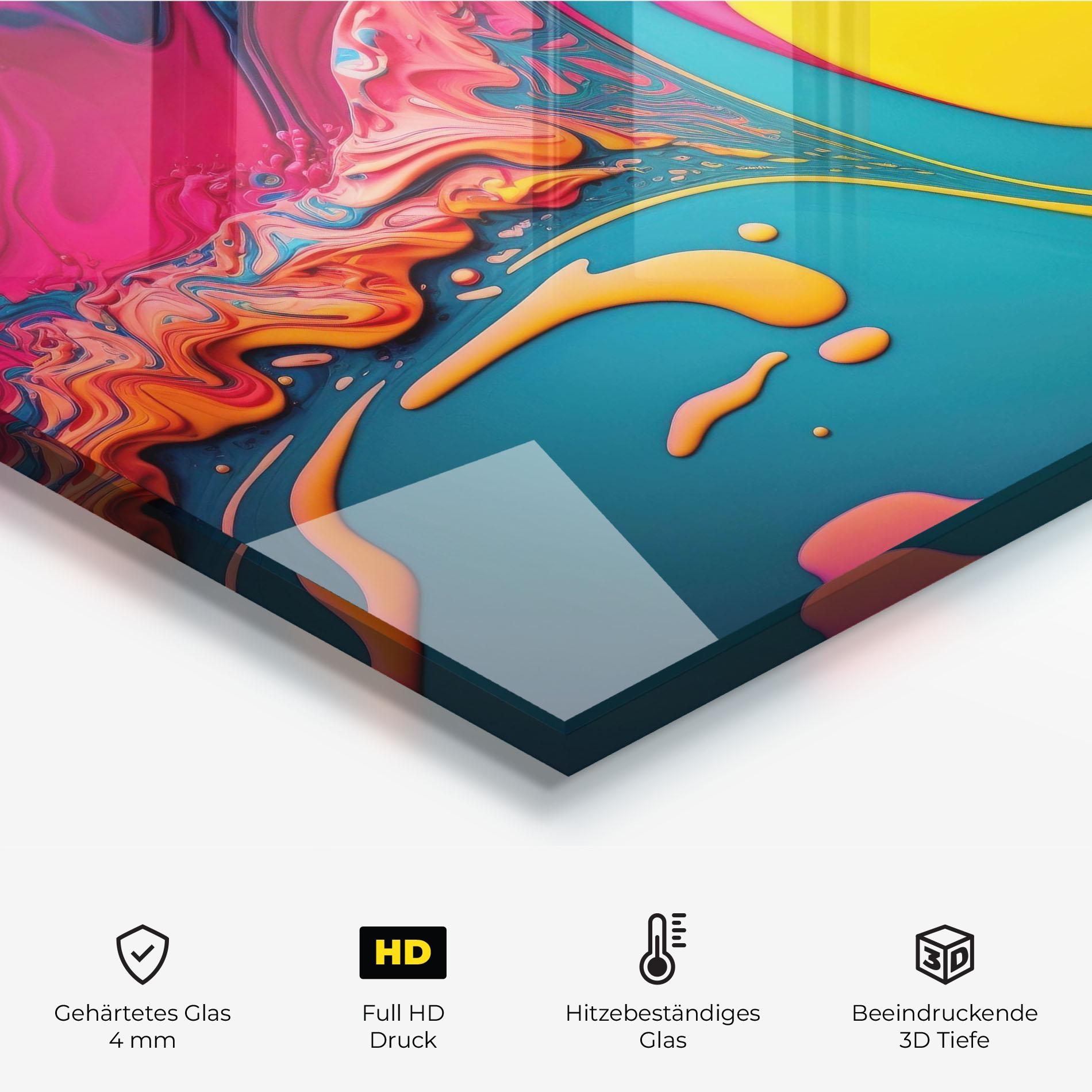 Küchenrückwand Glas Acrylic Close Up mockup 2