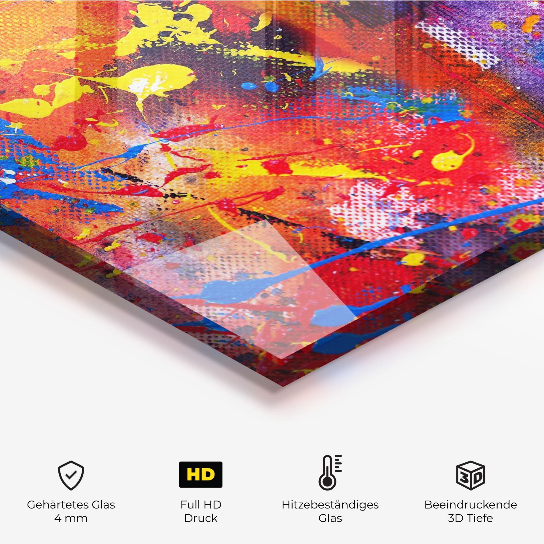 Küchenrückwand Glas Art Panorama mockup 2