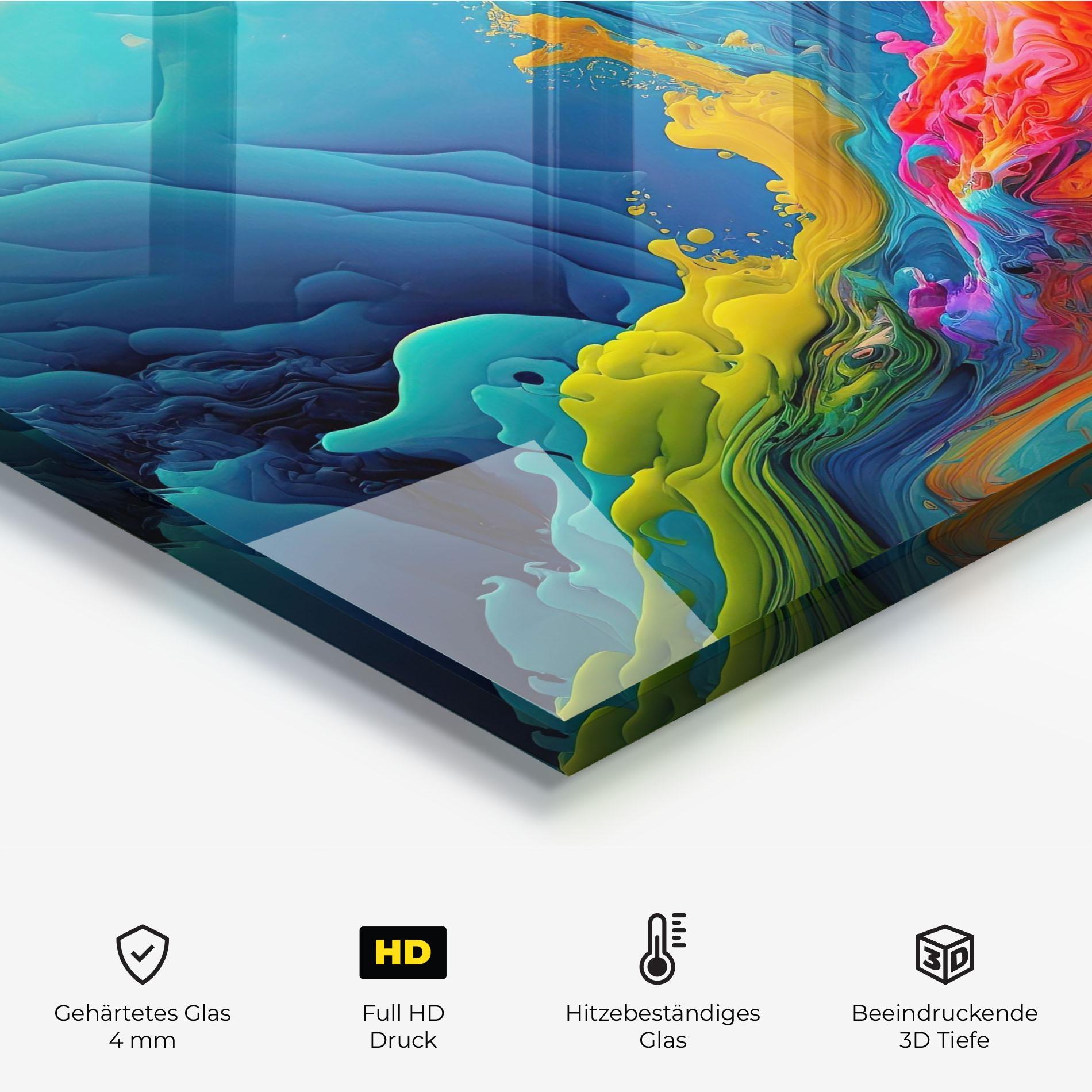 Küchenrückwand Glas Color Floating mockup 2