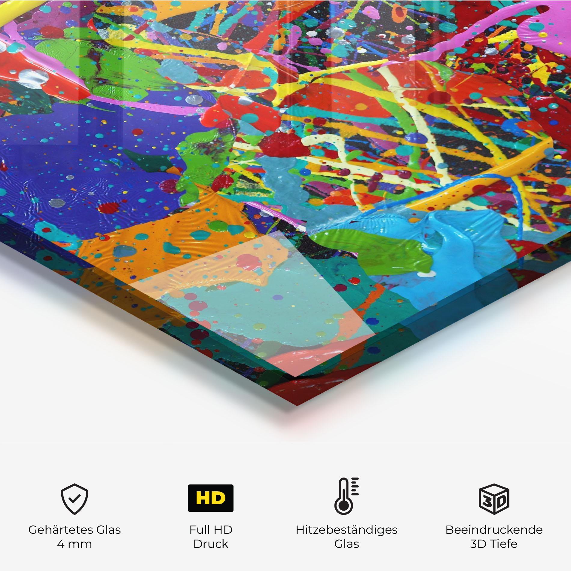 Küchenrückwand Glas Dark Panorama mockup 2