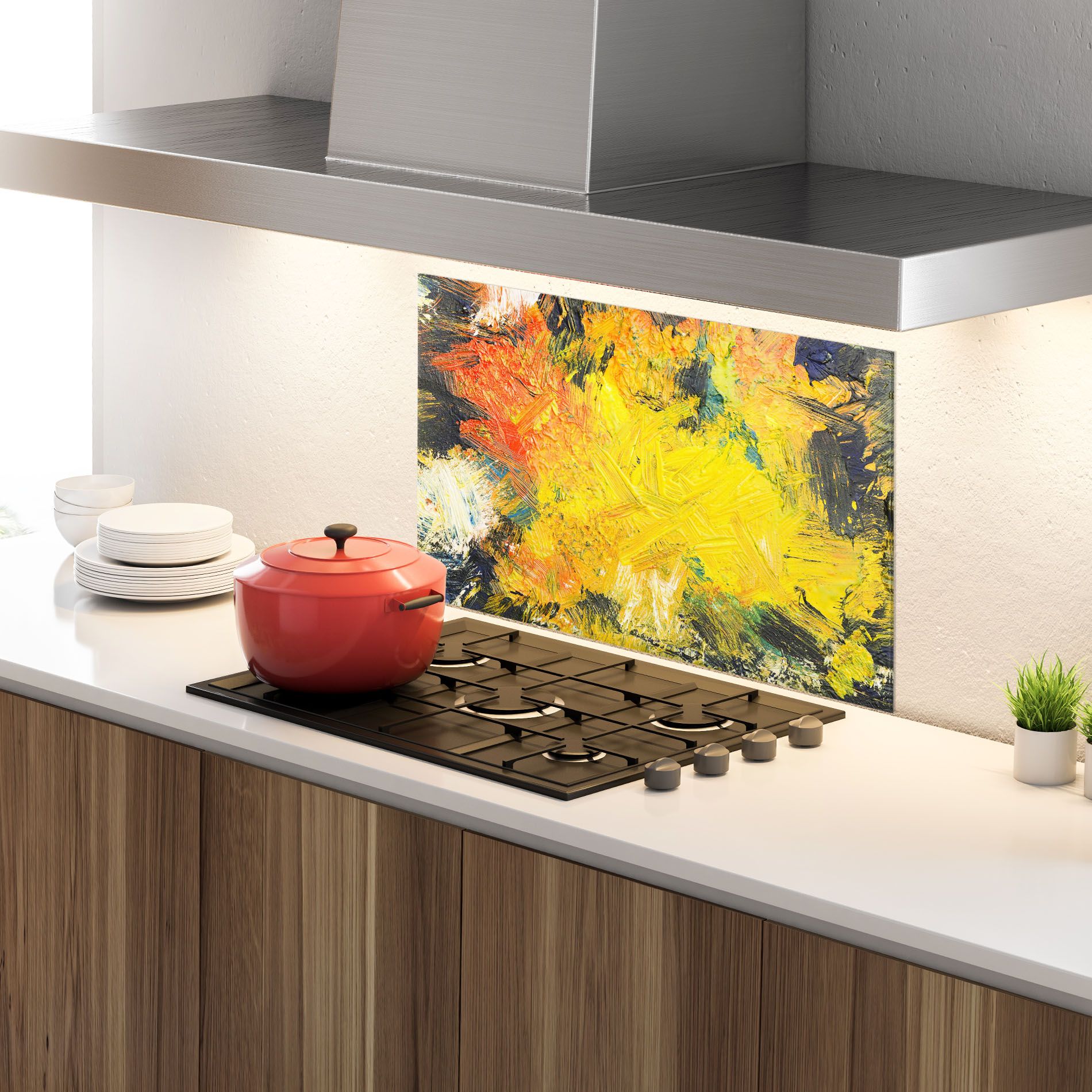 Artistic Yellow Painting mockup 4