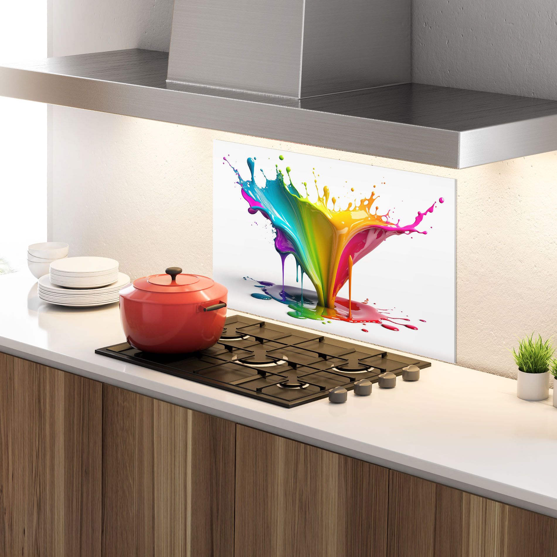 Exploding Yellow Liquid mockup 4
