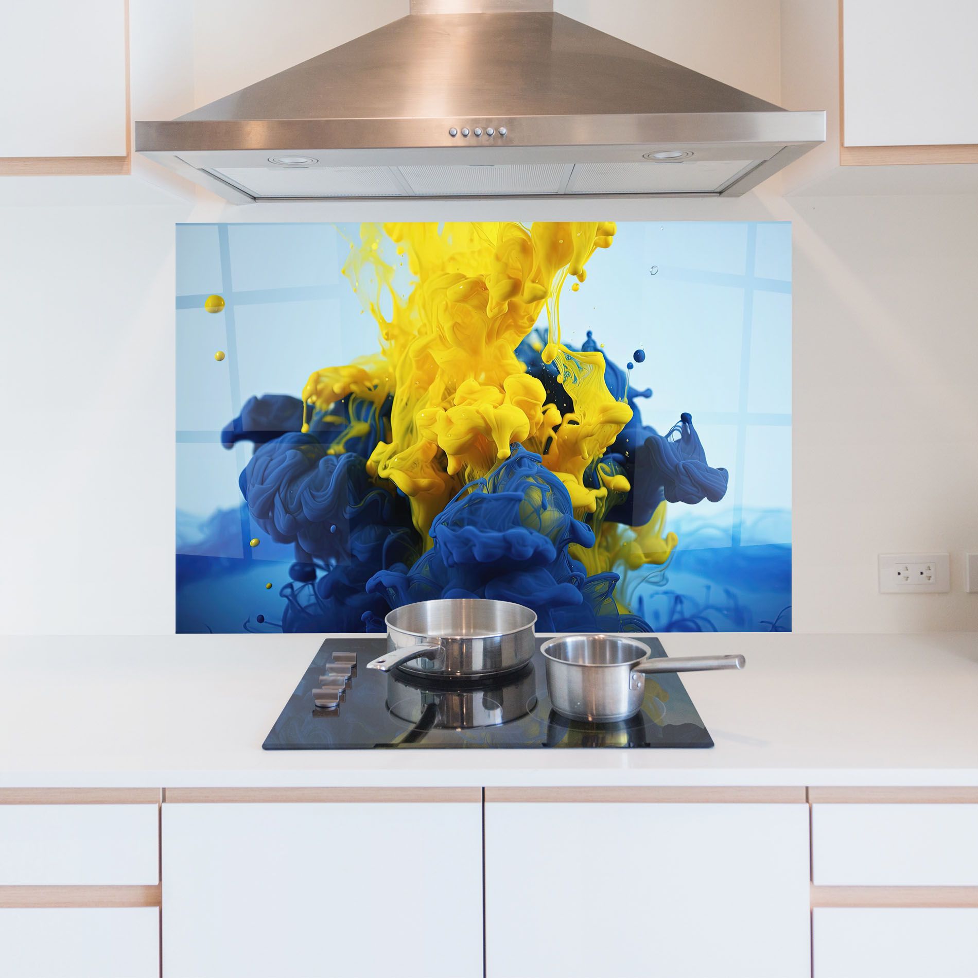 Blue Yellow Smoke mockup 5