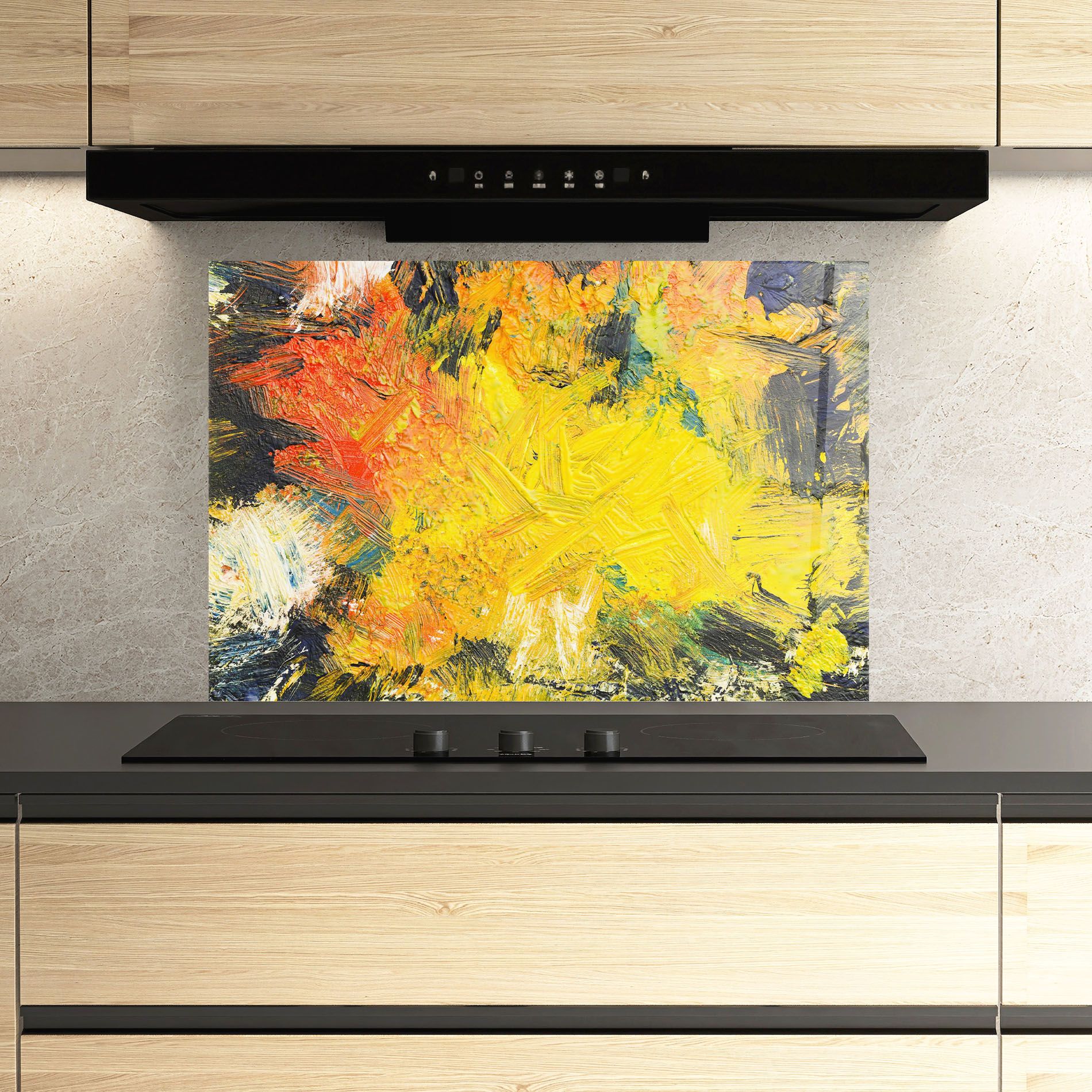 Artistic Yellow Painting mockup 3