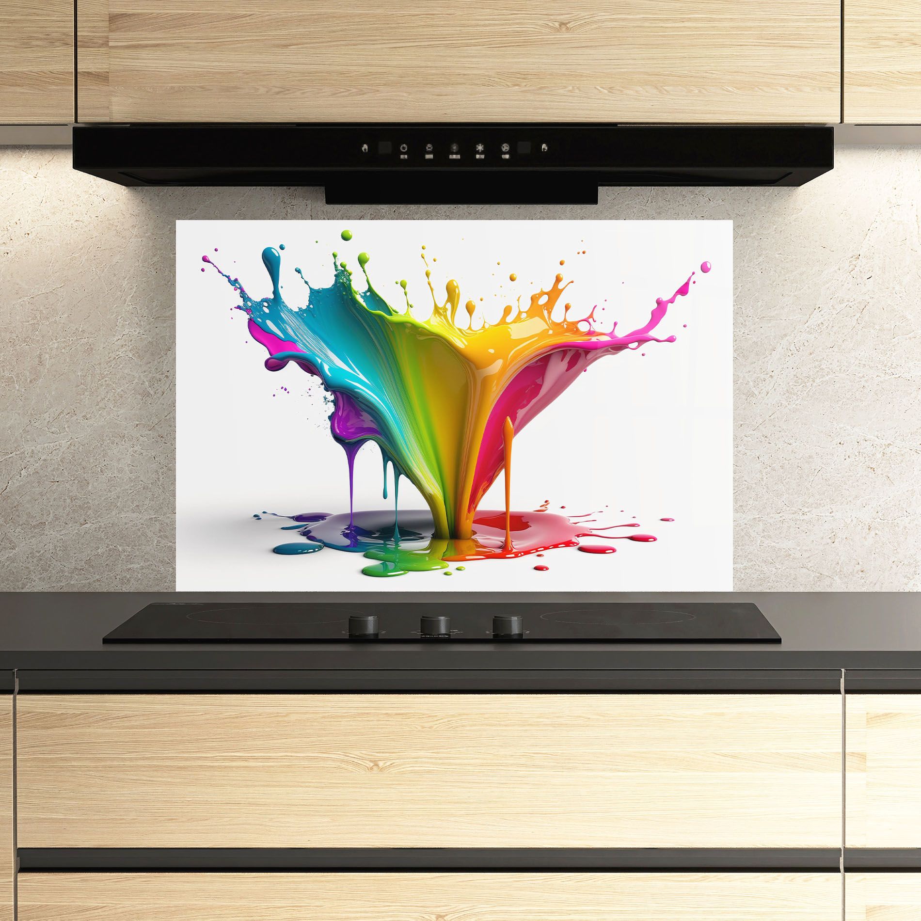 Exploding Yellow Liquid mockup 3