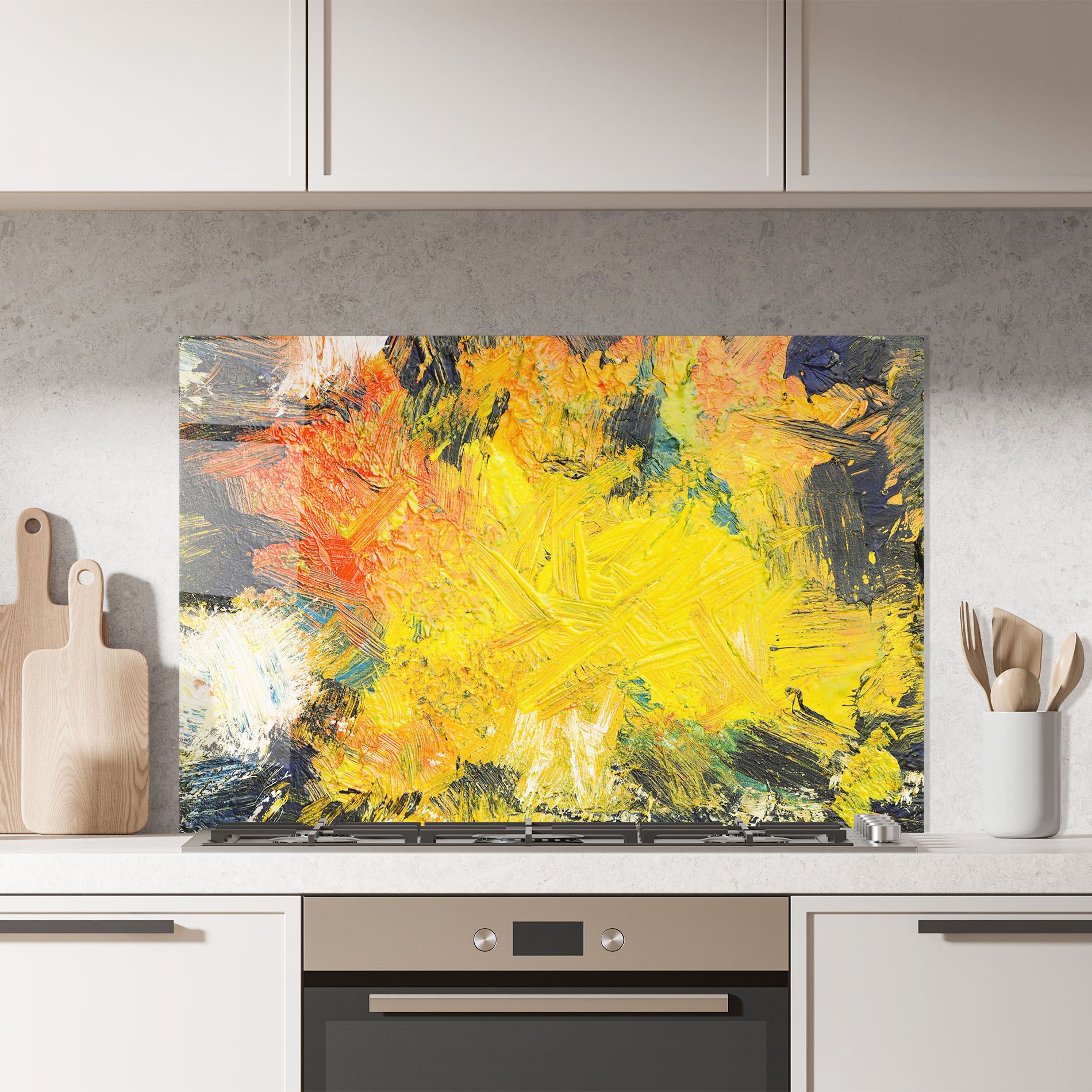 Artistic Yellow Painting mockup 7