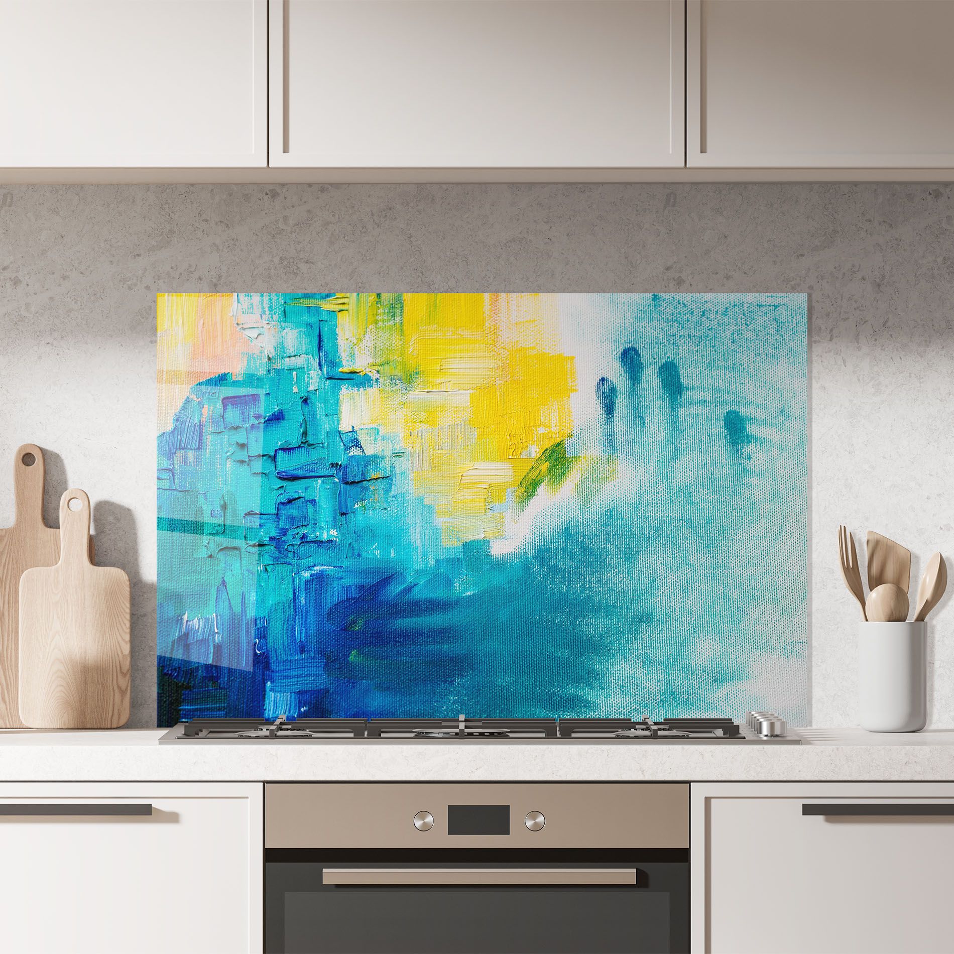 Blue Hand Shade mockup 7