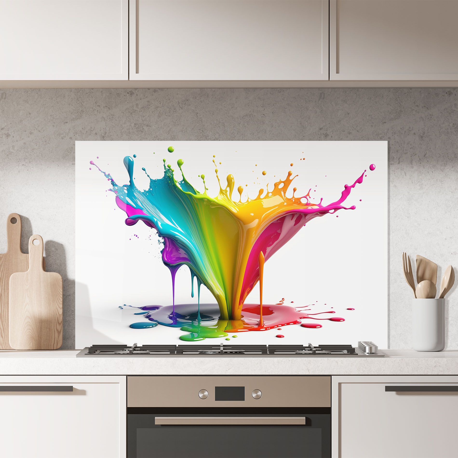 Exploding Yellow Liquid mockup 7