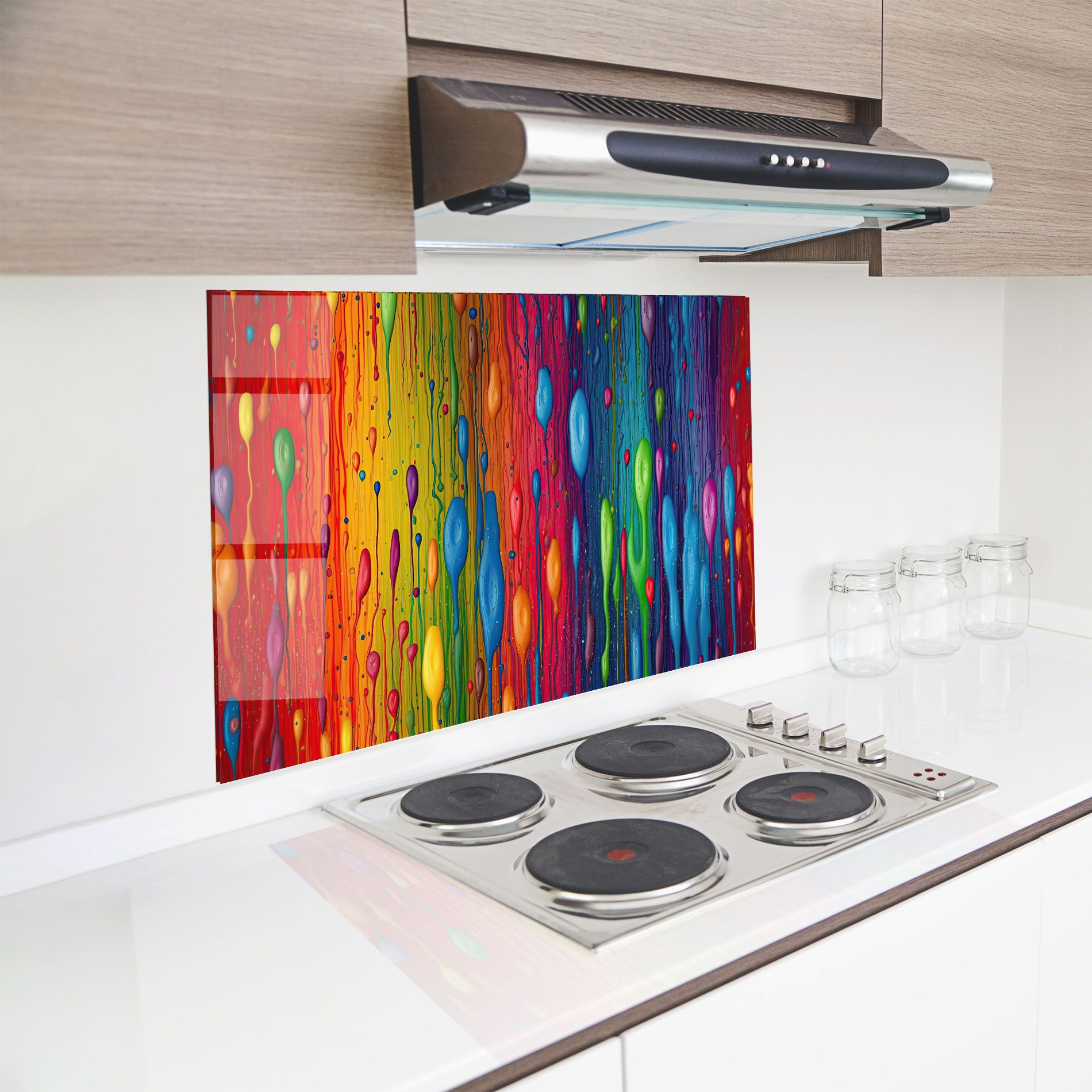 Abstract Rainbow Pattern mockup 8