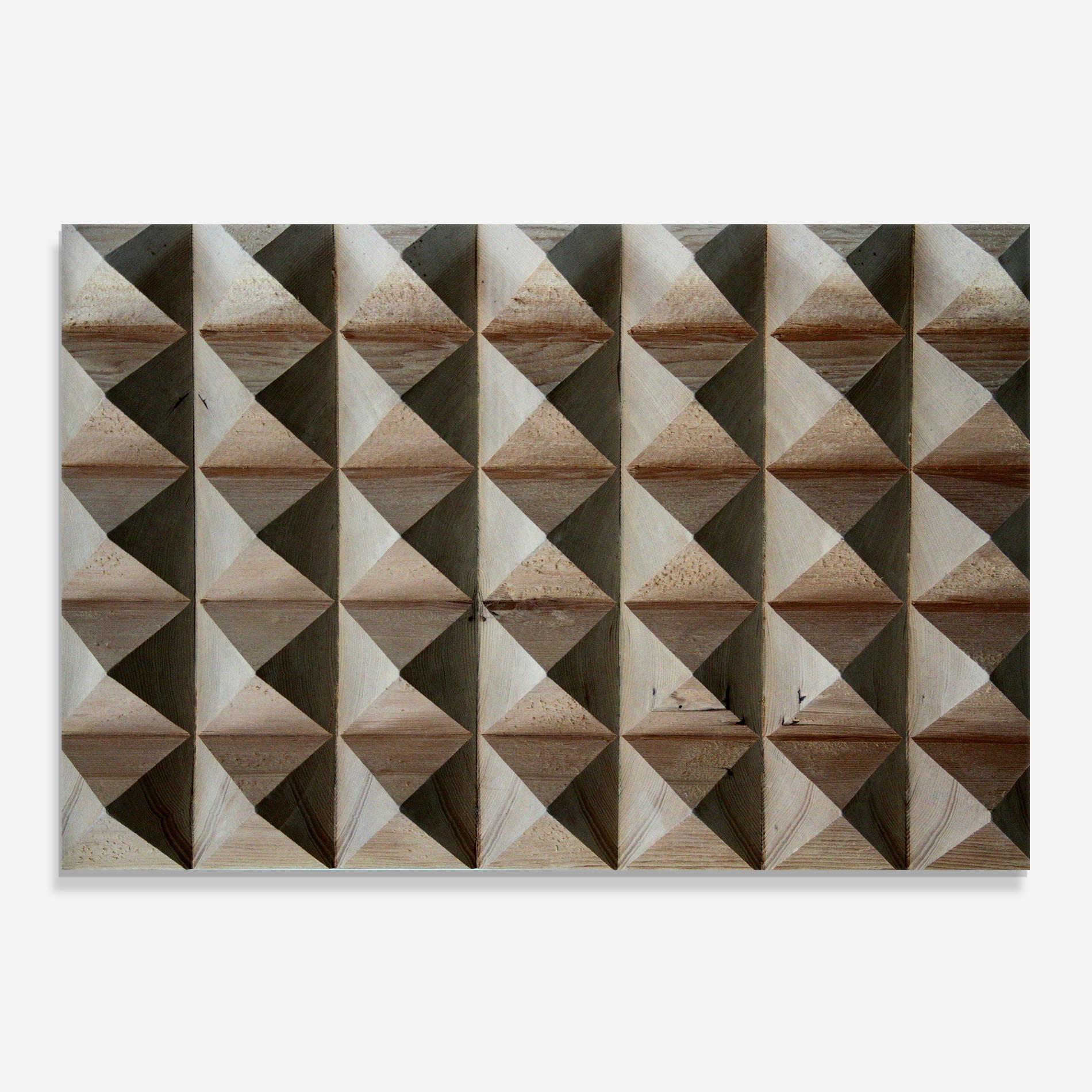 Küchenrückwand Glas Cream Pyramid mockup 0