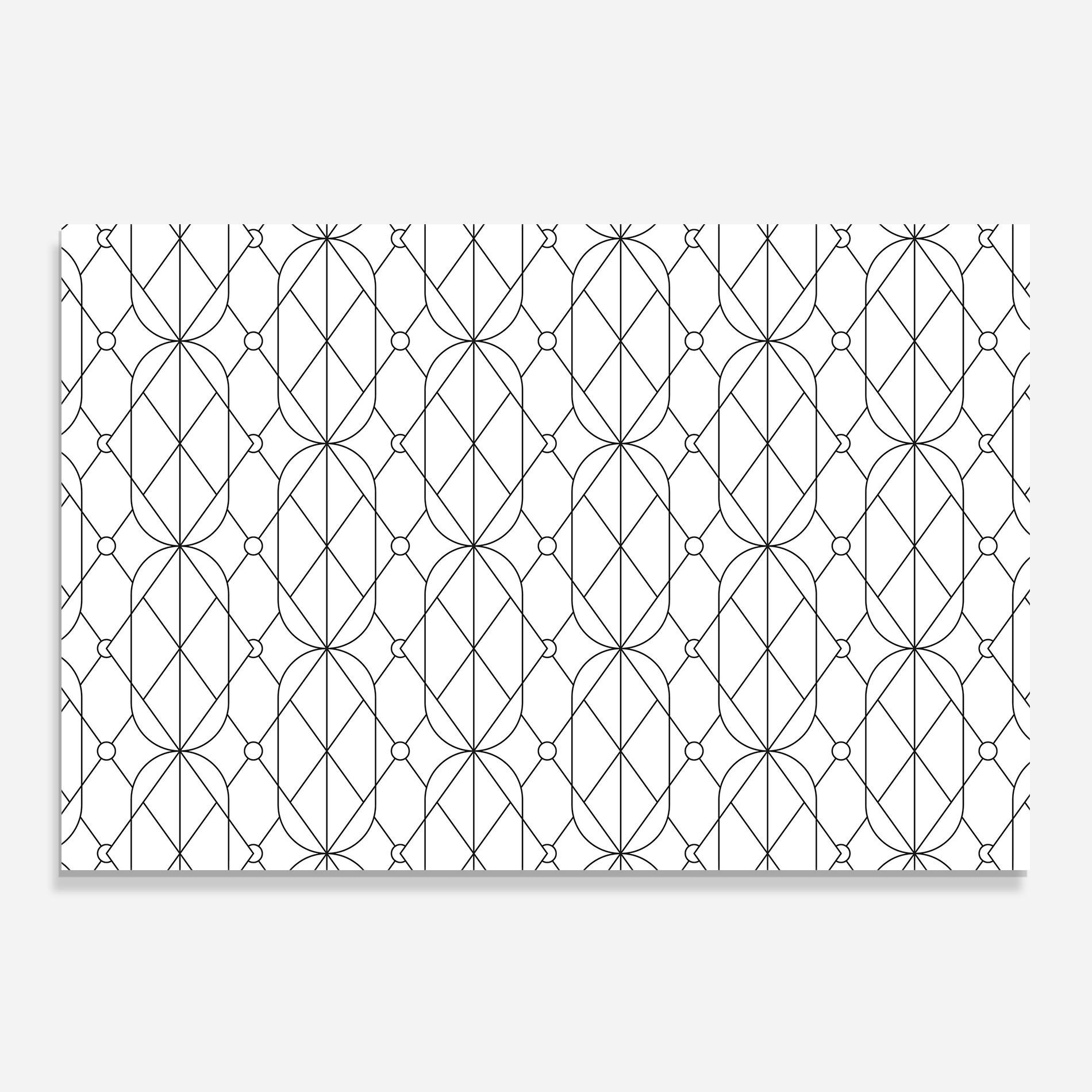 Küchenrückwand Glas Geometric mockup 0