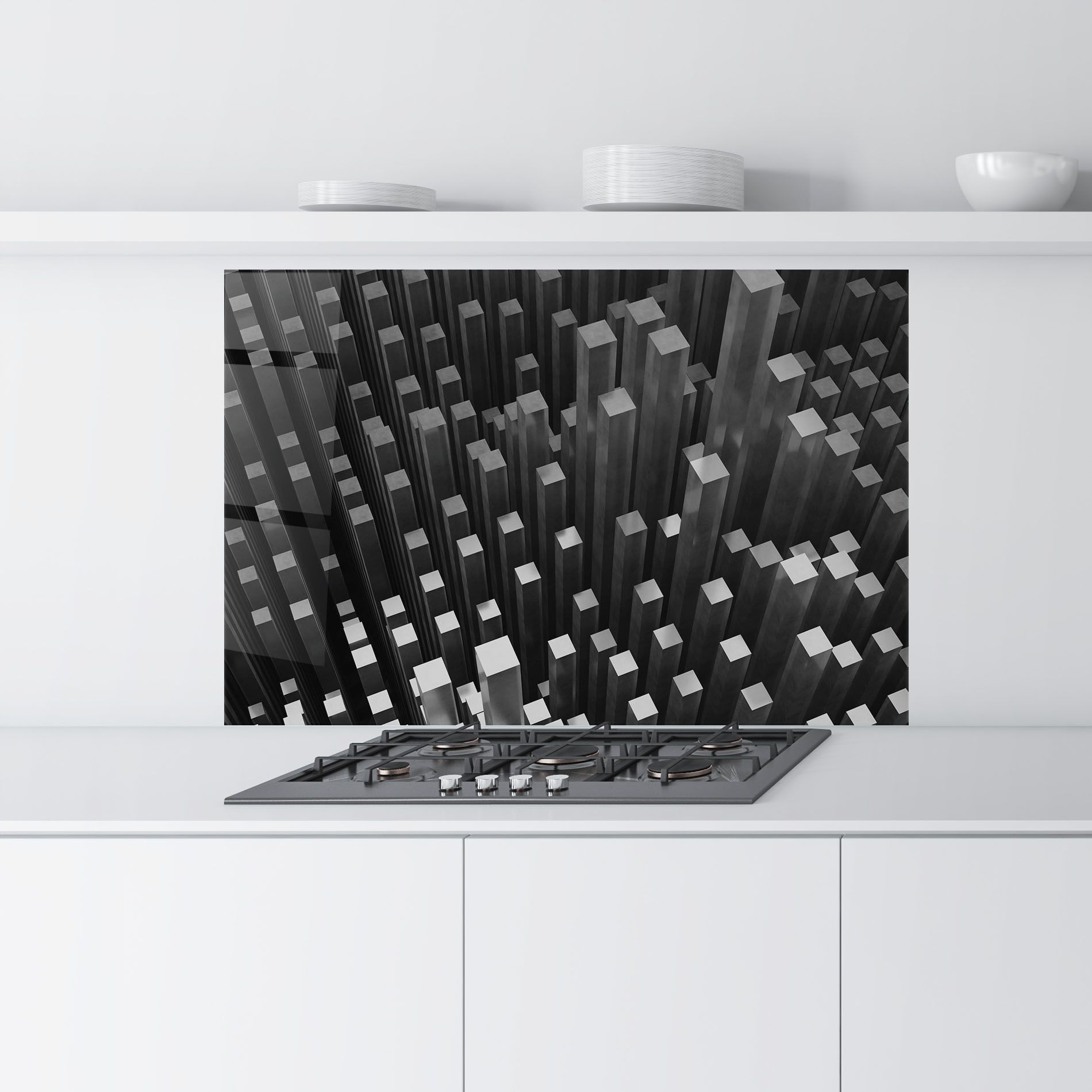 Black Block Pattern mockup 9