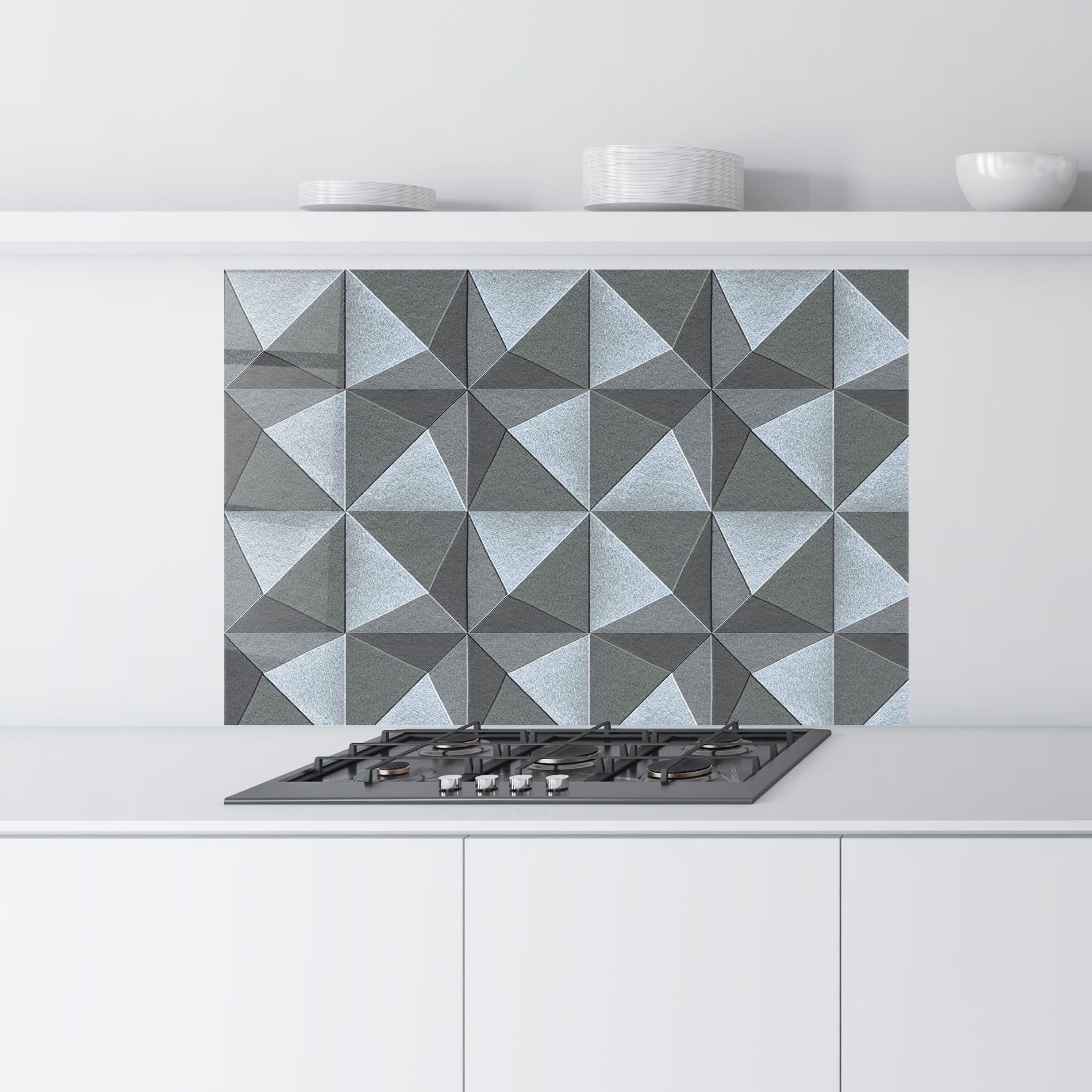Grey Triangle Square mockup 9