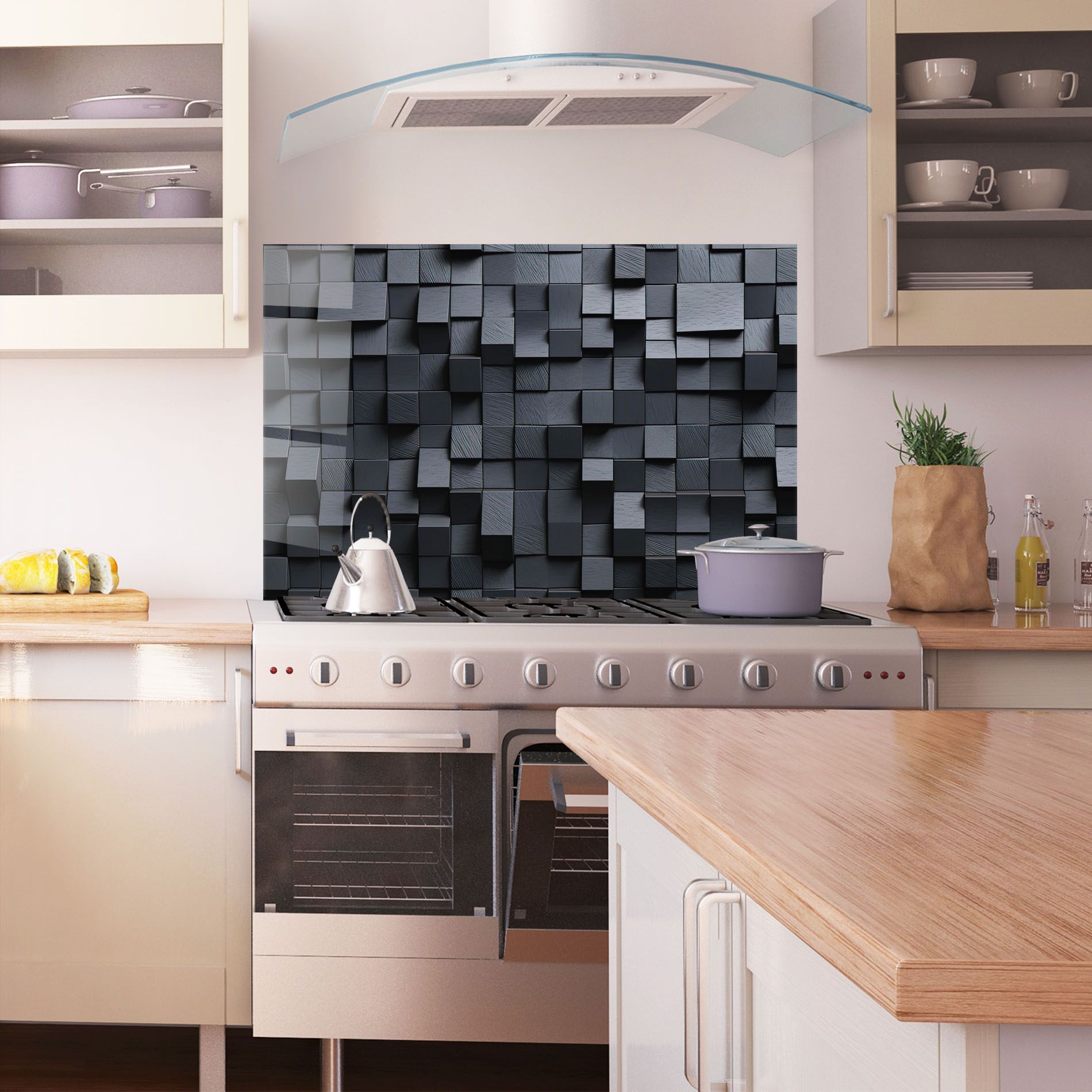 Black Square Pattern mockup 1