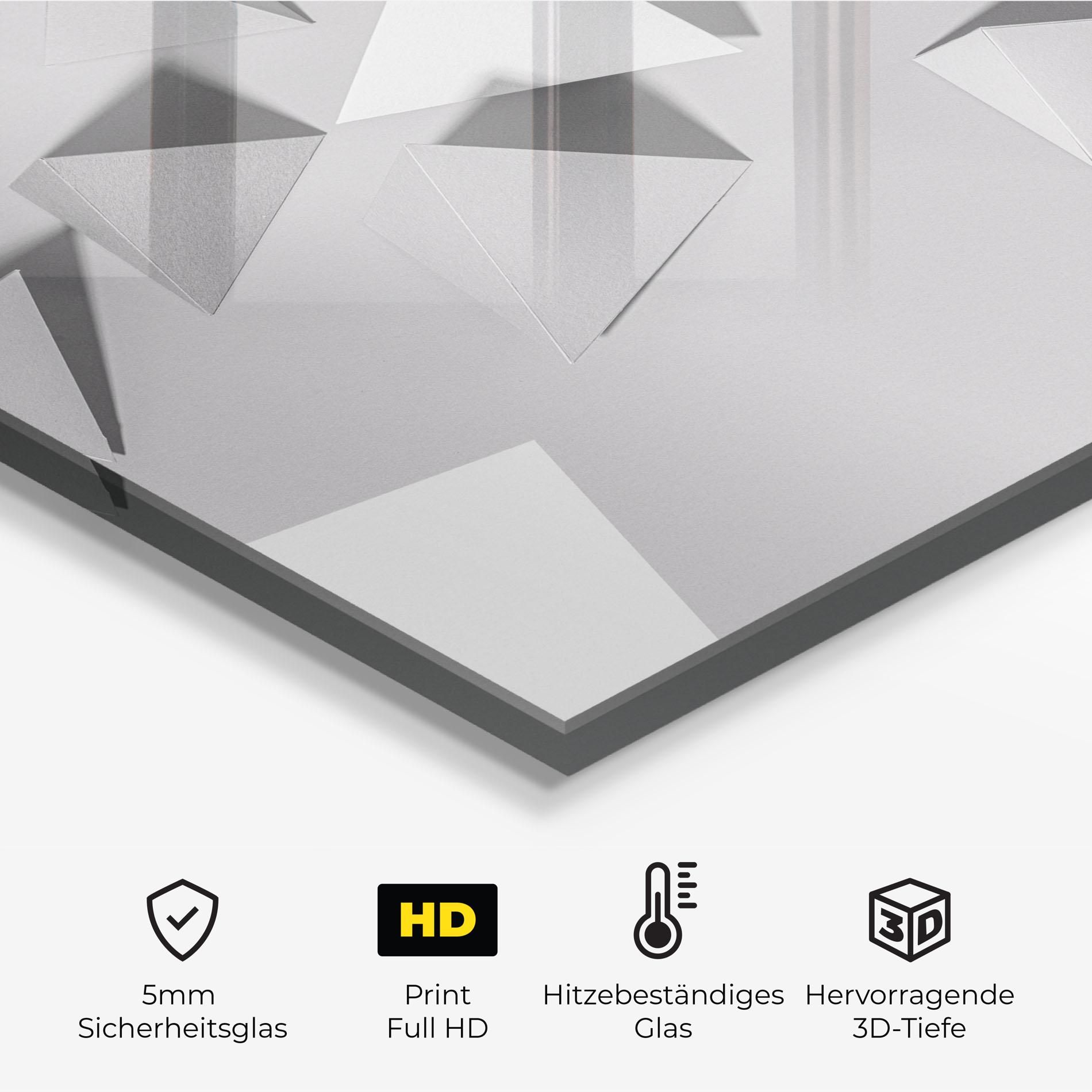 3d White Triangle mockup 2