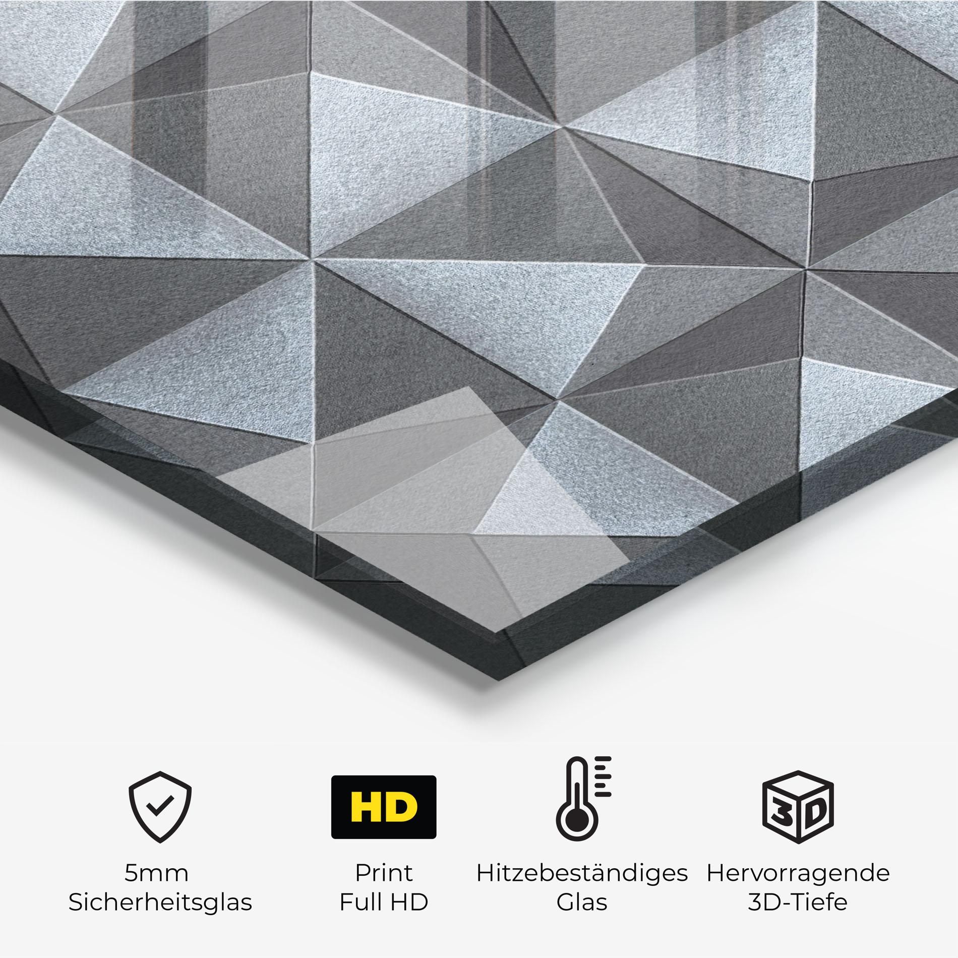 Grey Triangle Square mockup 2