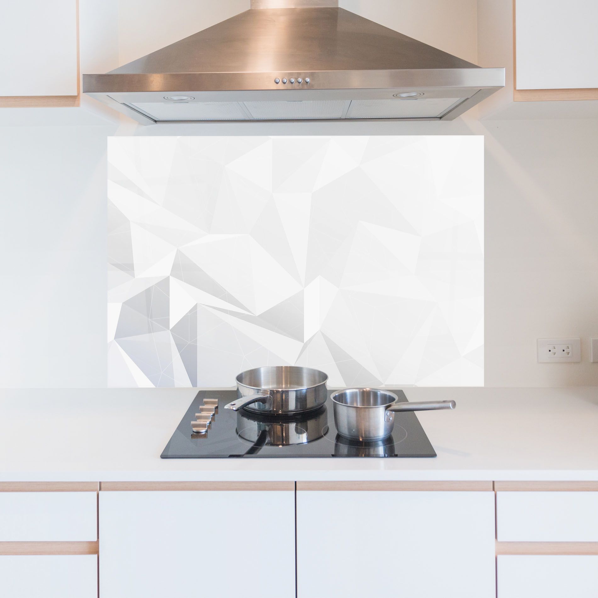 Grey Triangle Shape mockup 5