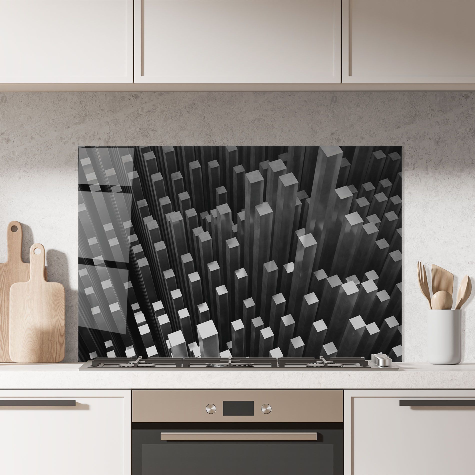 Black Block Pattern mockup 7