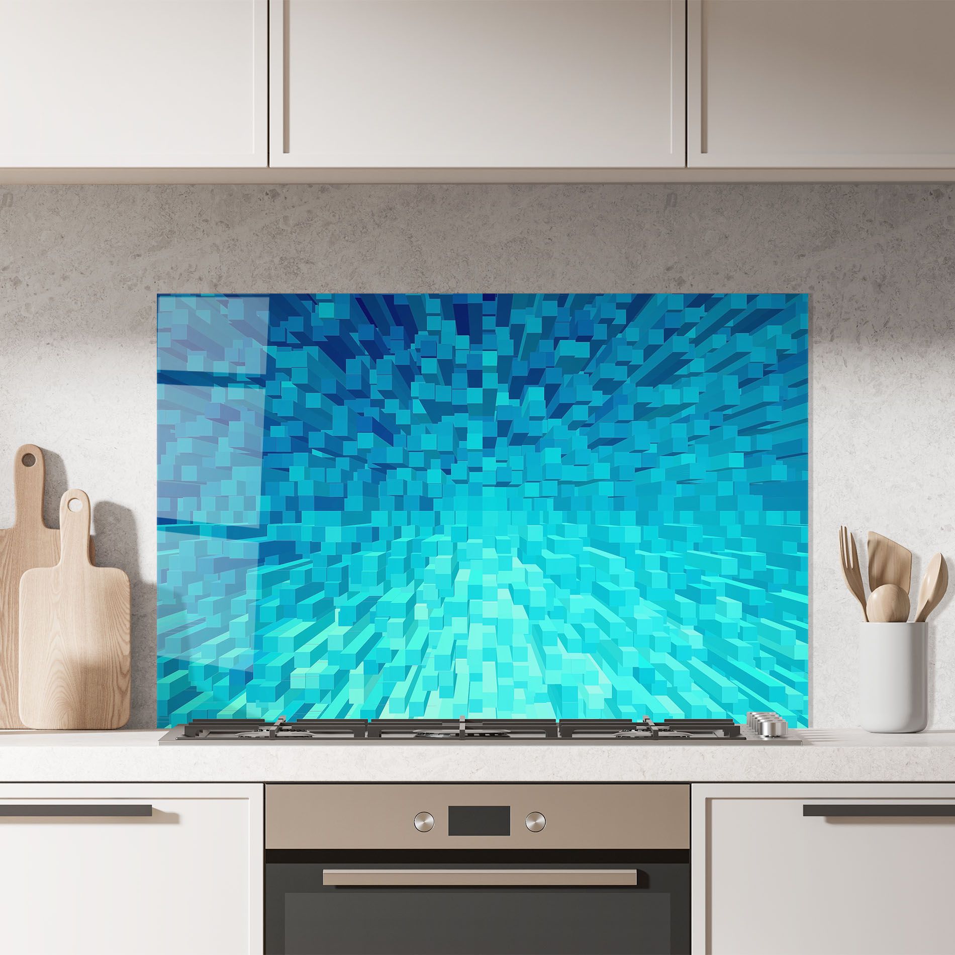 Blue Square Mix mockup 7