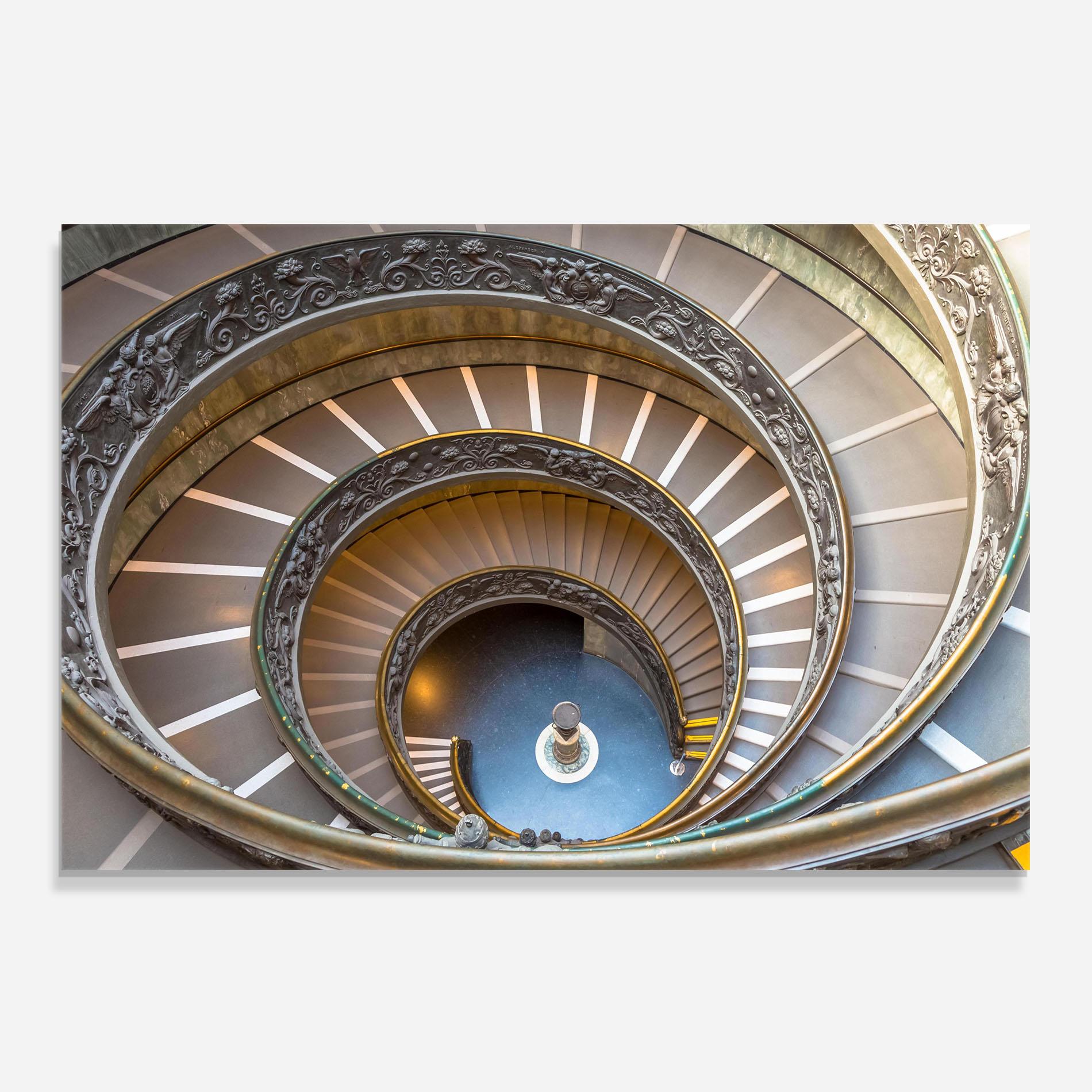 Küchenrückwand Glas Colored Stairs mockup 0