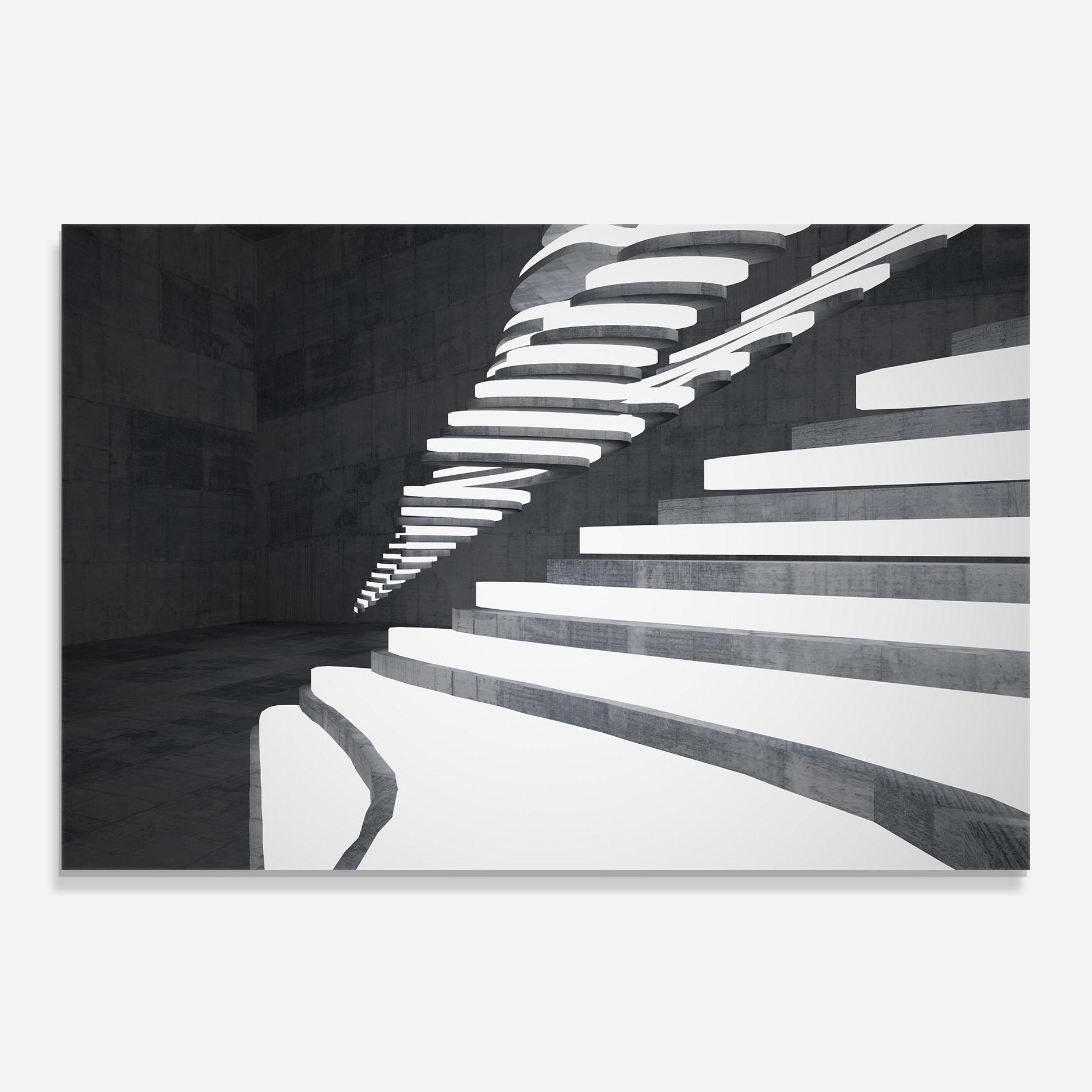 Küchenrückwand Glas Concrete Architecture mockup 0