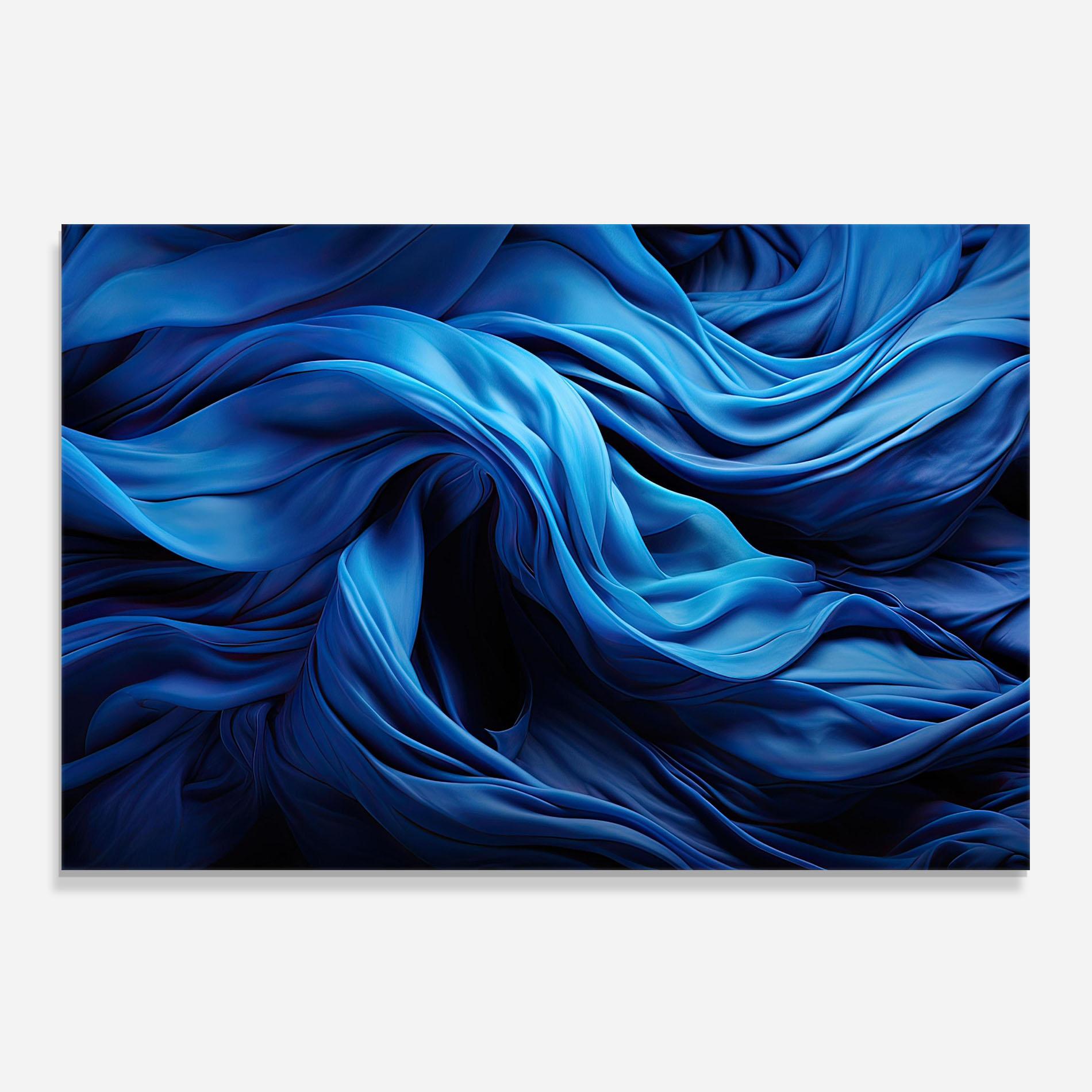 Küchenrückwand Glas Floating Blue mockup 0