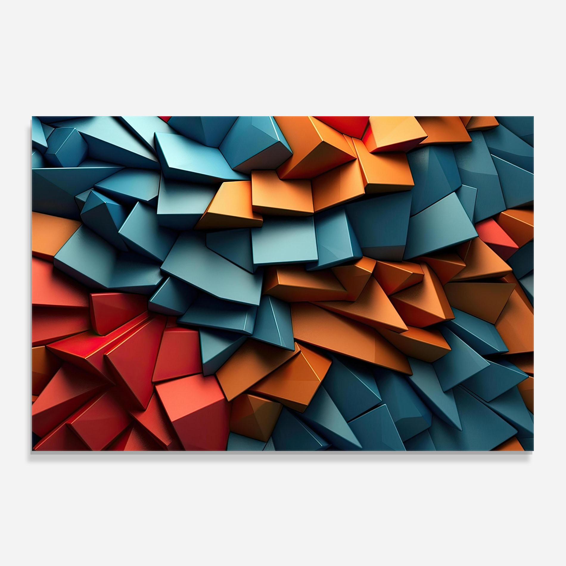 Küchenrückwand Glas Multicolor Pattern mockup 0