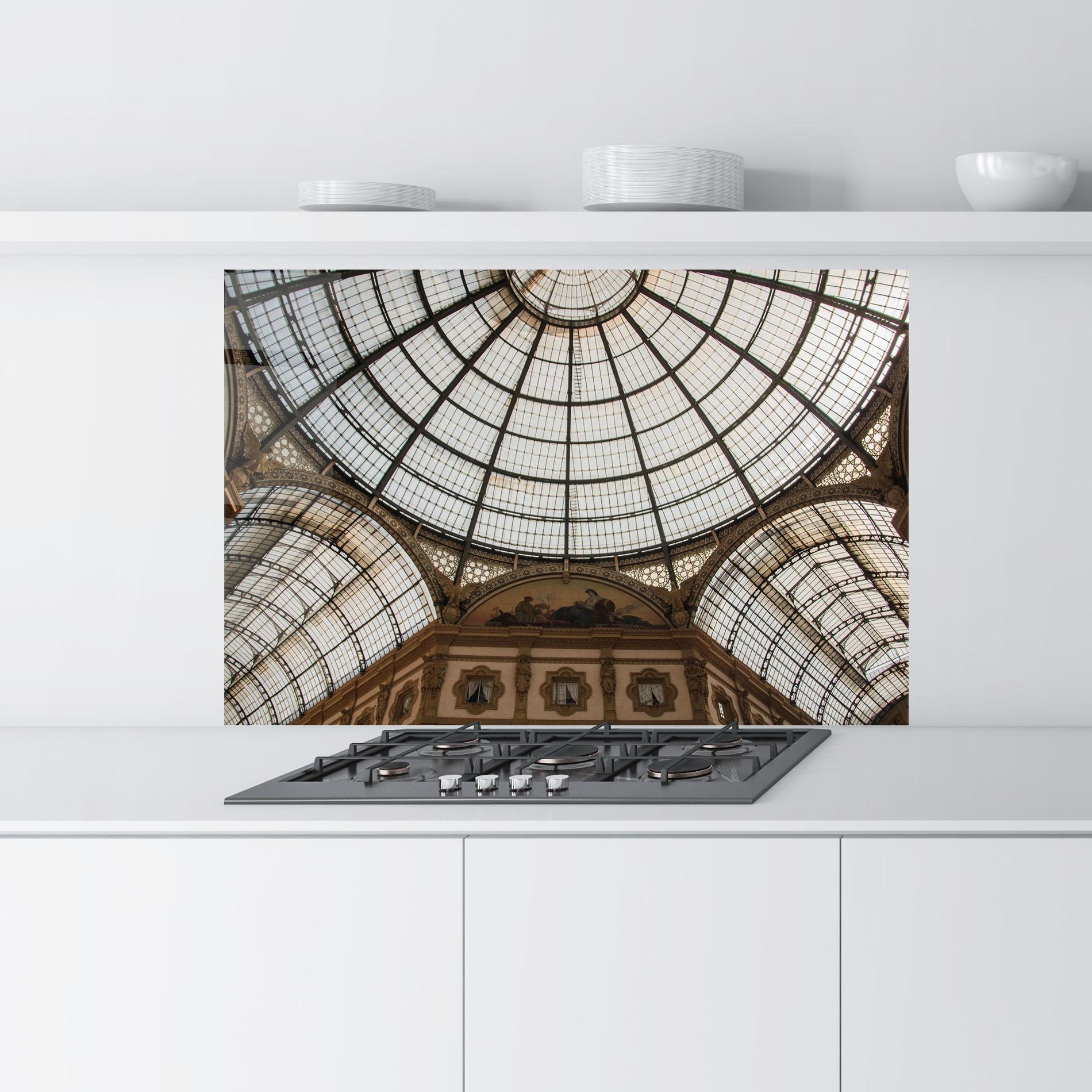 Küchenrückwand Glas Galleria Ceiling mockup 9