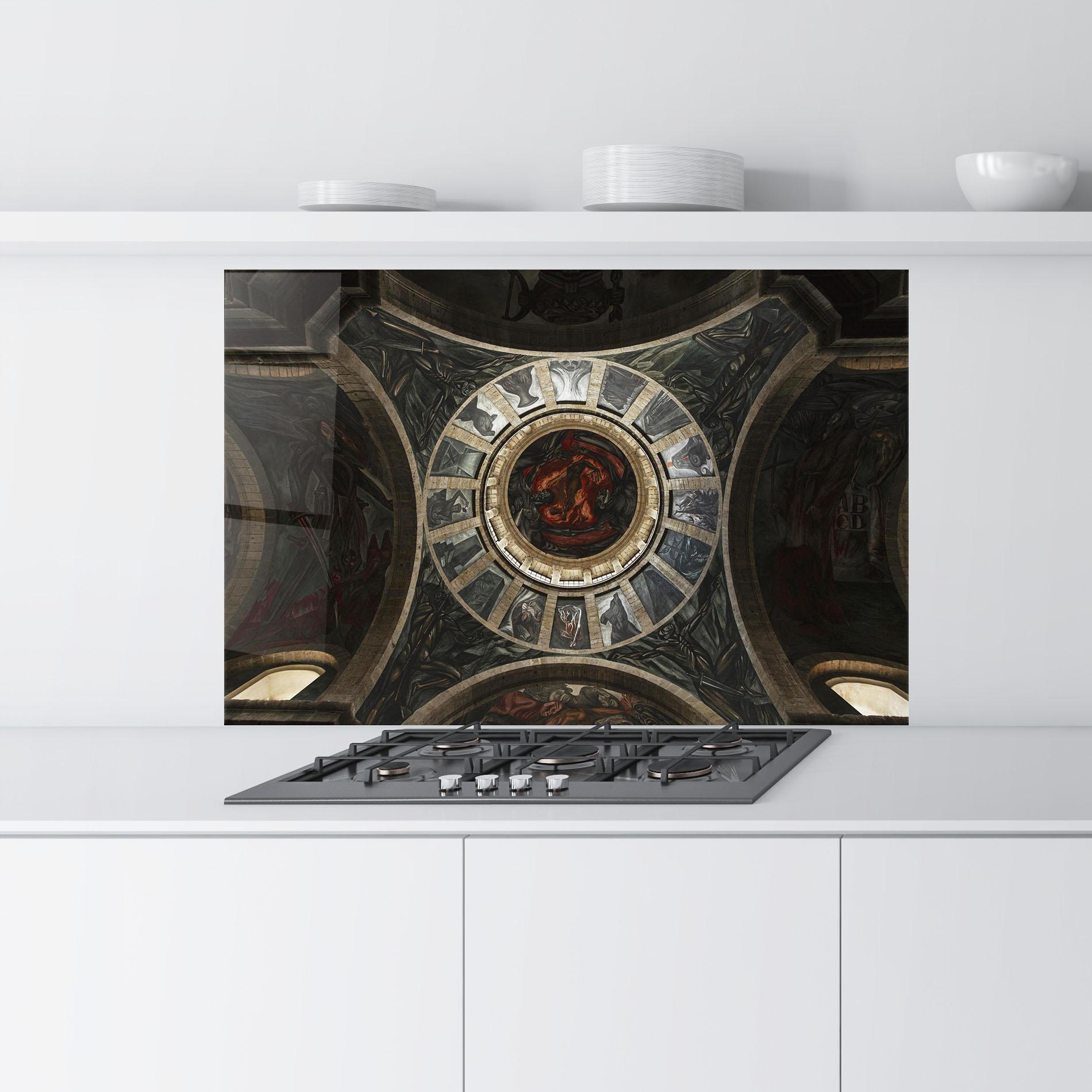 Küchenrückwand Glas Mexico Architecture mockup 9