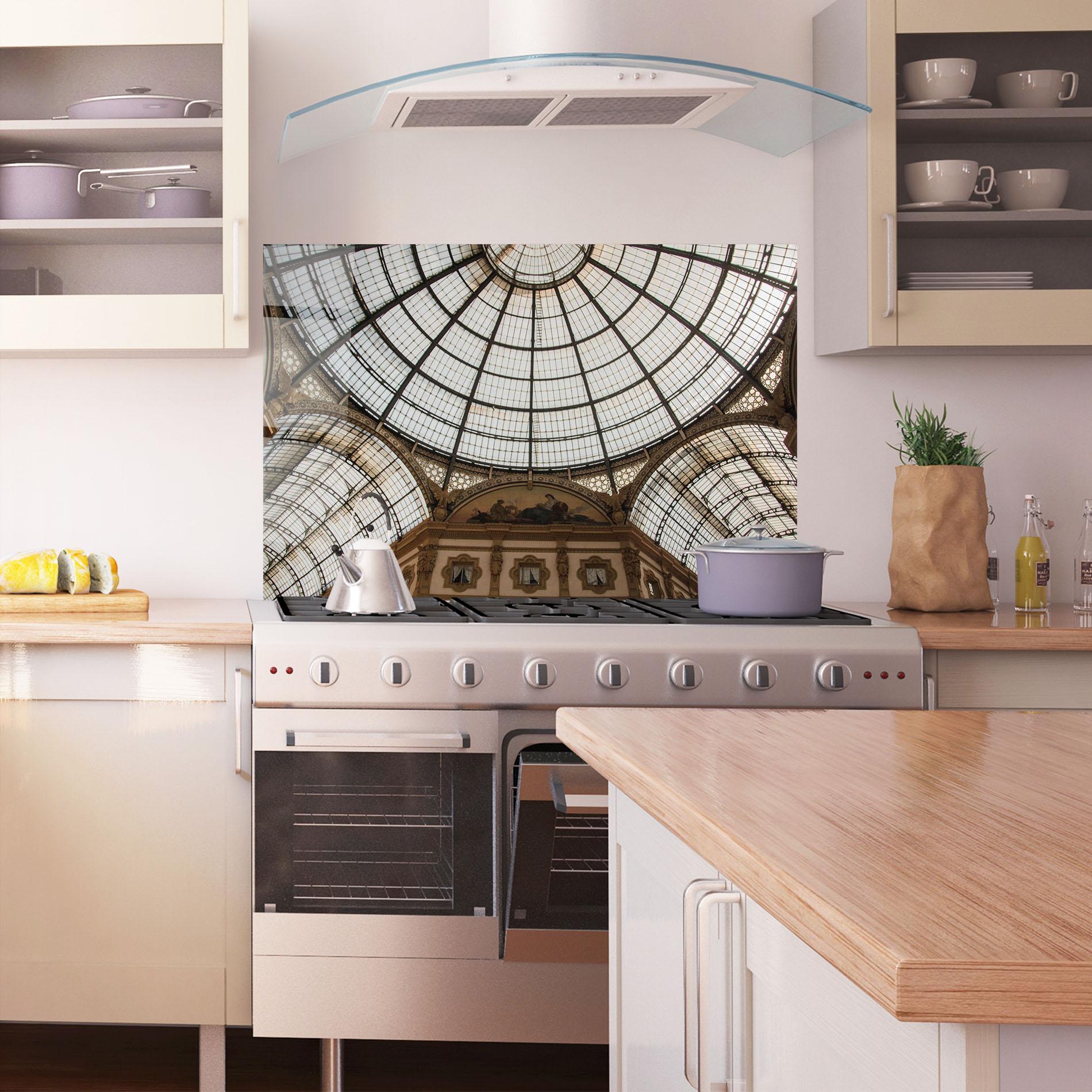 Küchenrückwand Glas Galleria Ceiling mockup 1