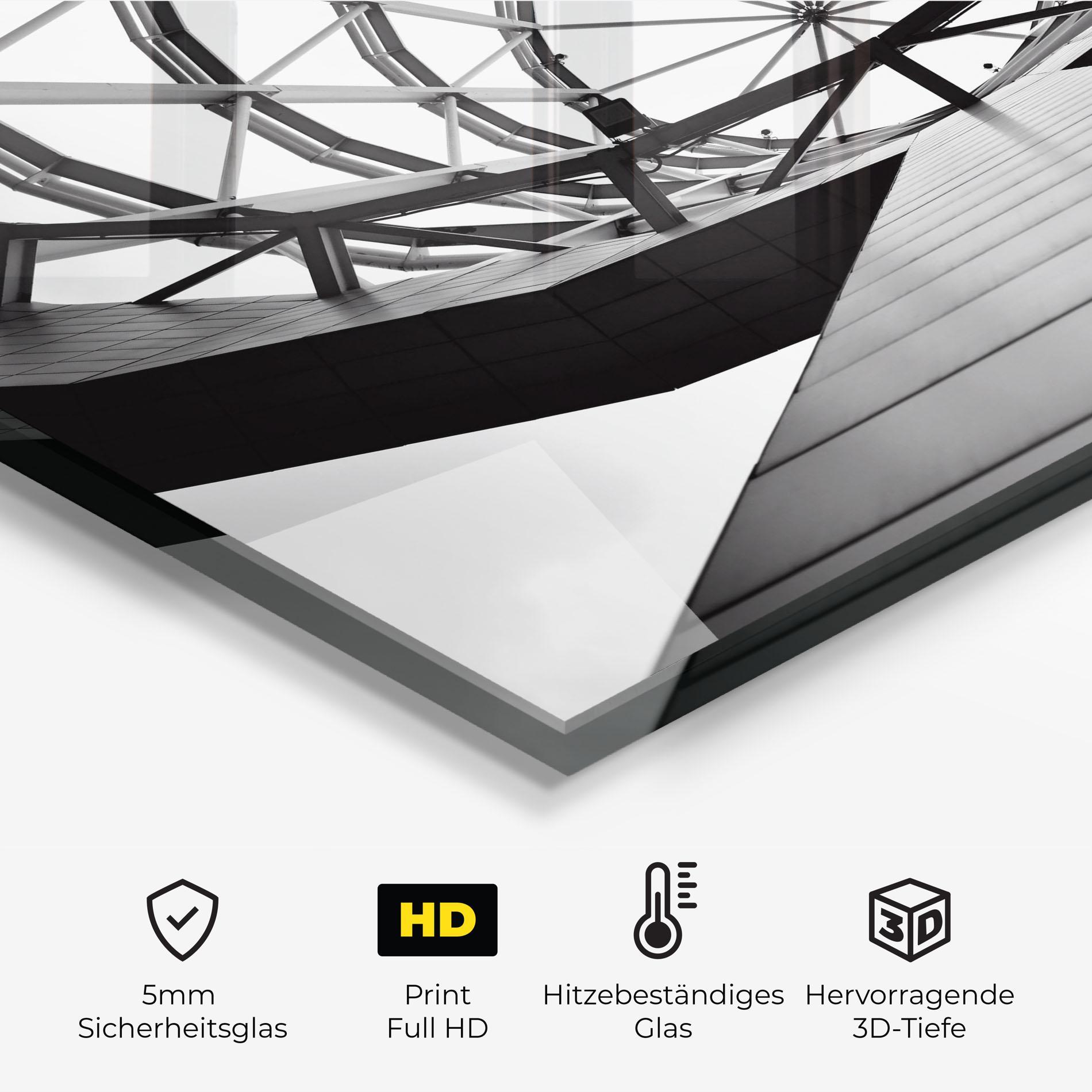 Küchenrückwand Glas Circular Dome mockup 2