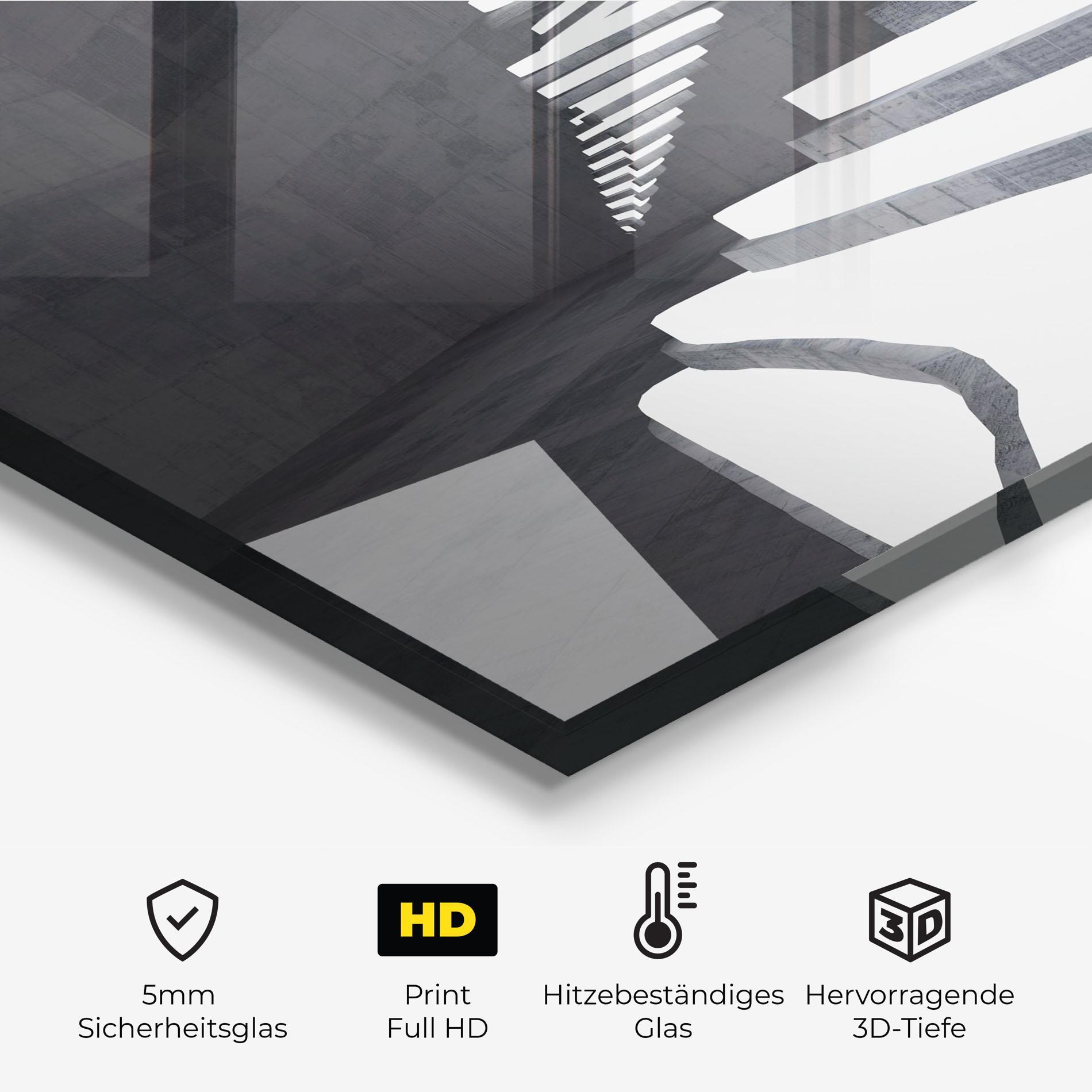 Küchenrückwand Glas Concrete Architecture mockup 2