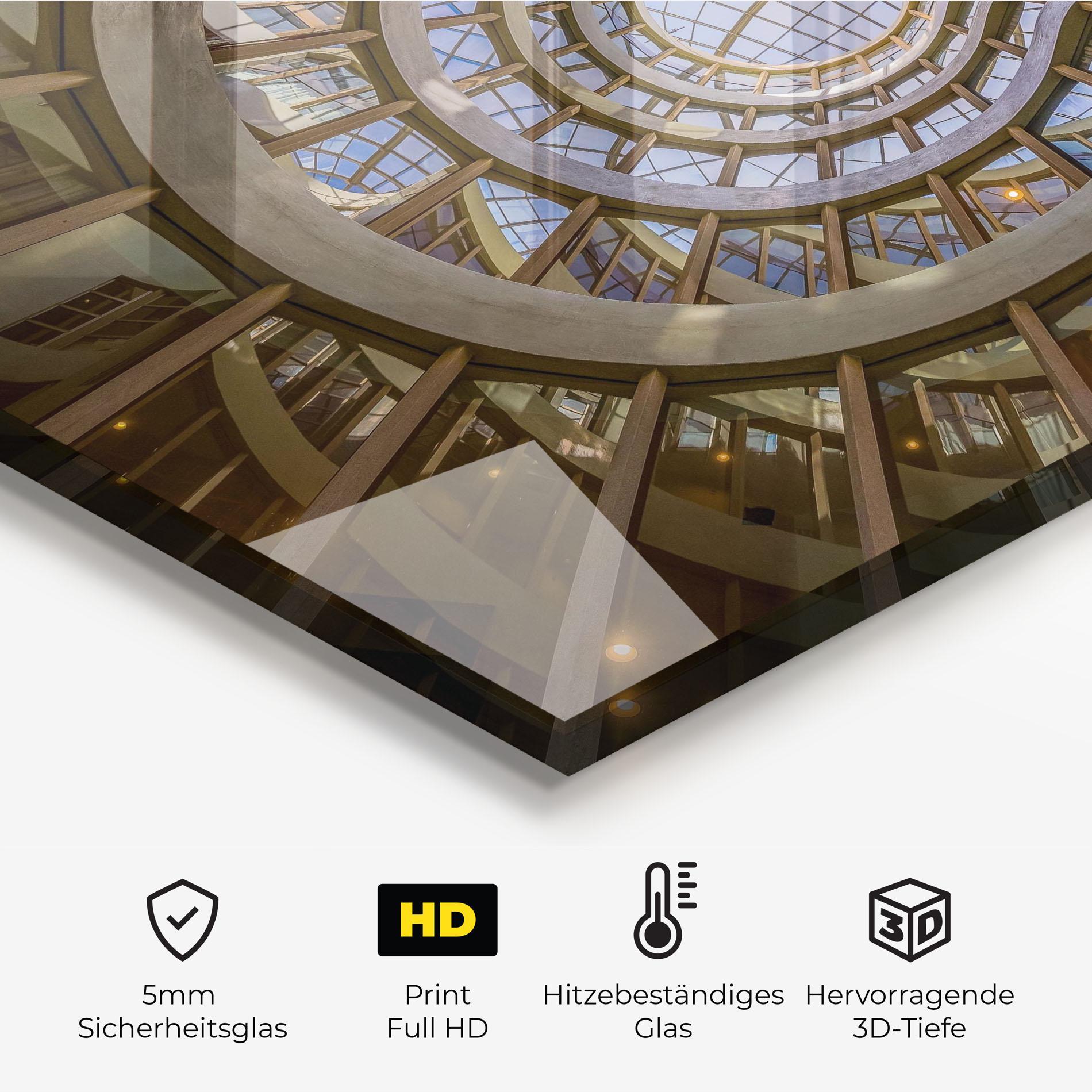 Küchenrückwand Glas Glass Building mockup 2