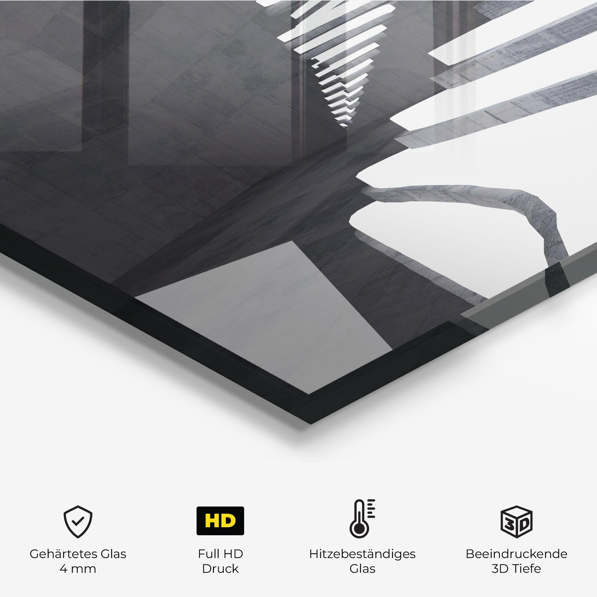 Küchenrückwand Glas Concrete Architecture mockup 2