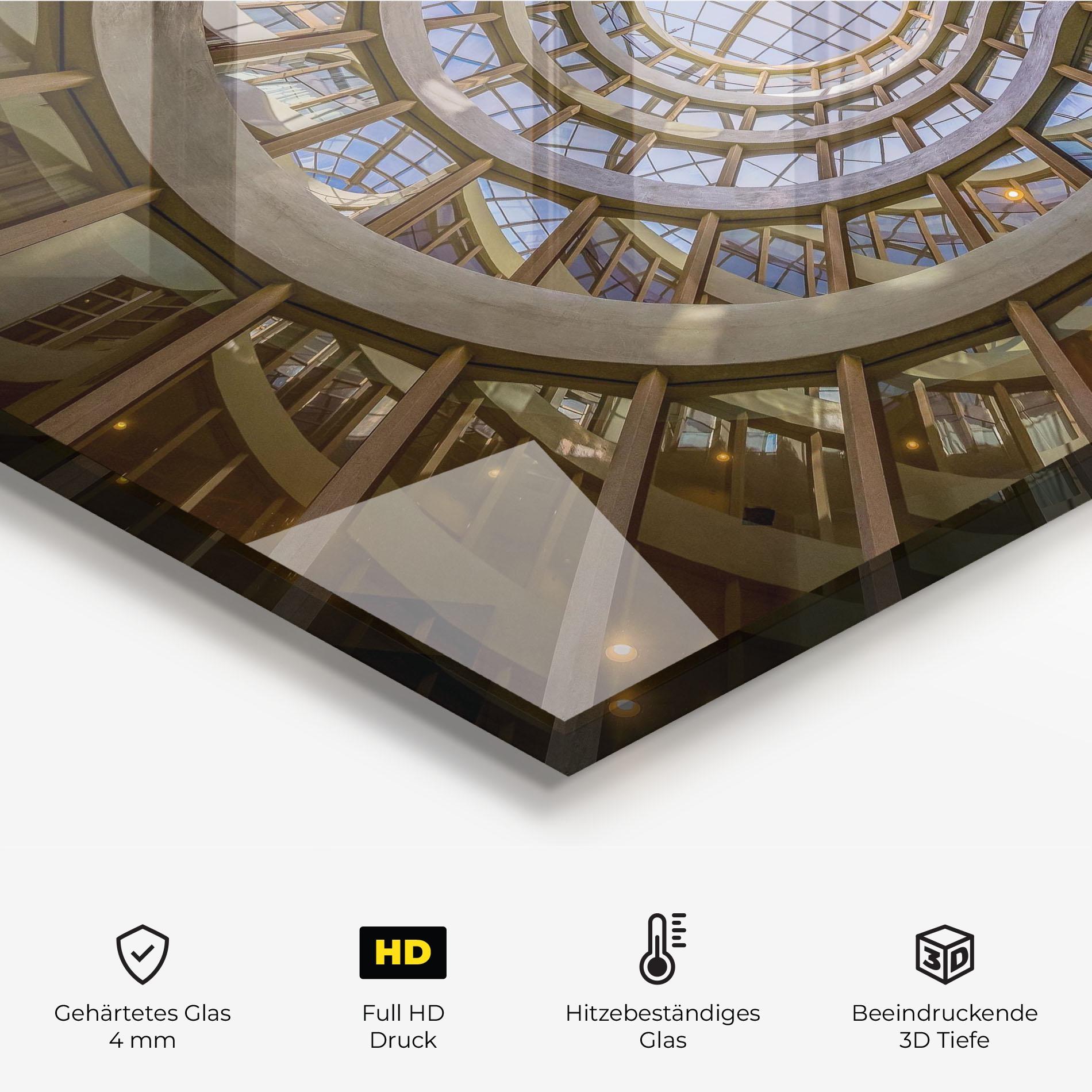 Küchenrückwand Glas Glass Building mockup 2