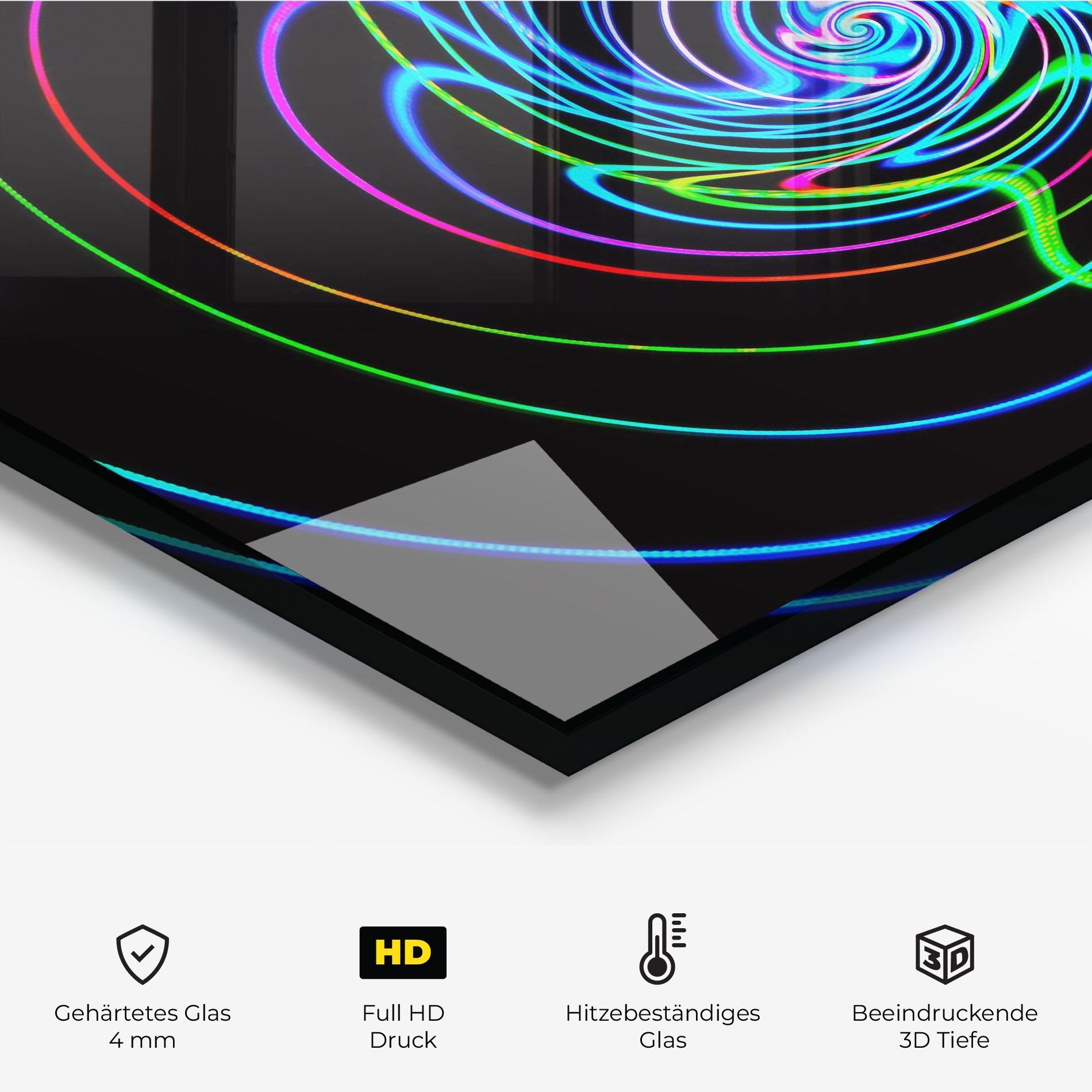 Küchenrückwand Glas Mixed Lights mockup 2