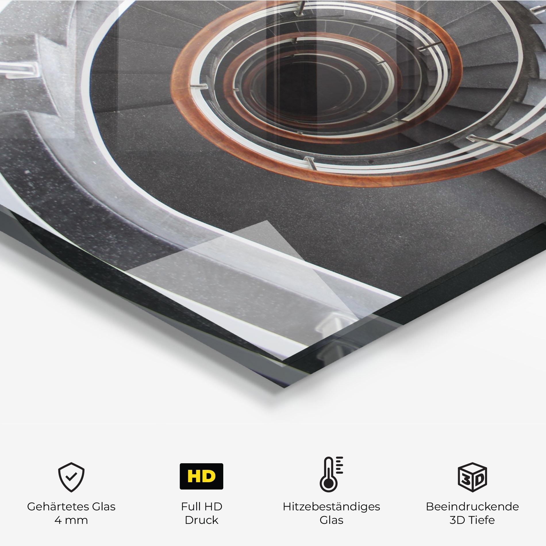 Küchenrückwand Glas Wood Bar Stairs mockup 2