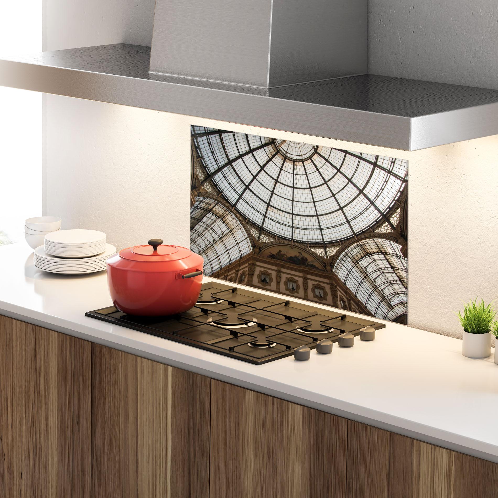 Küchenrückwand Glas Galleria Ceiling mockup 4