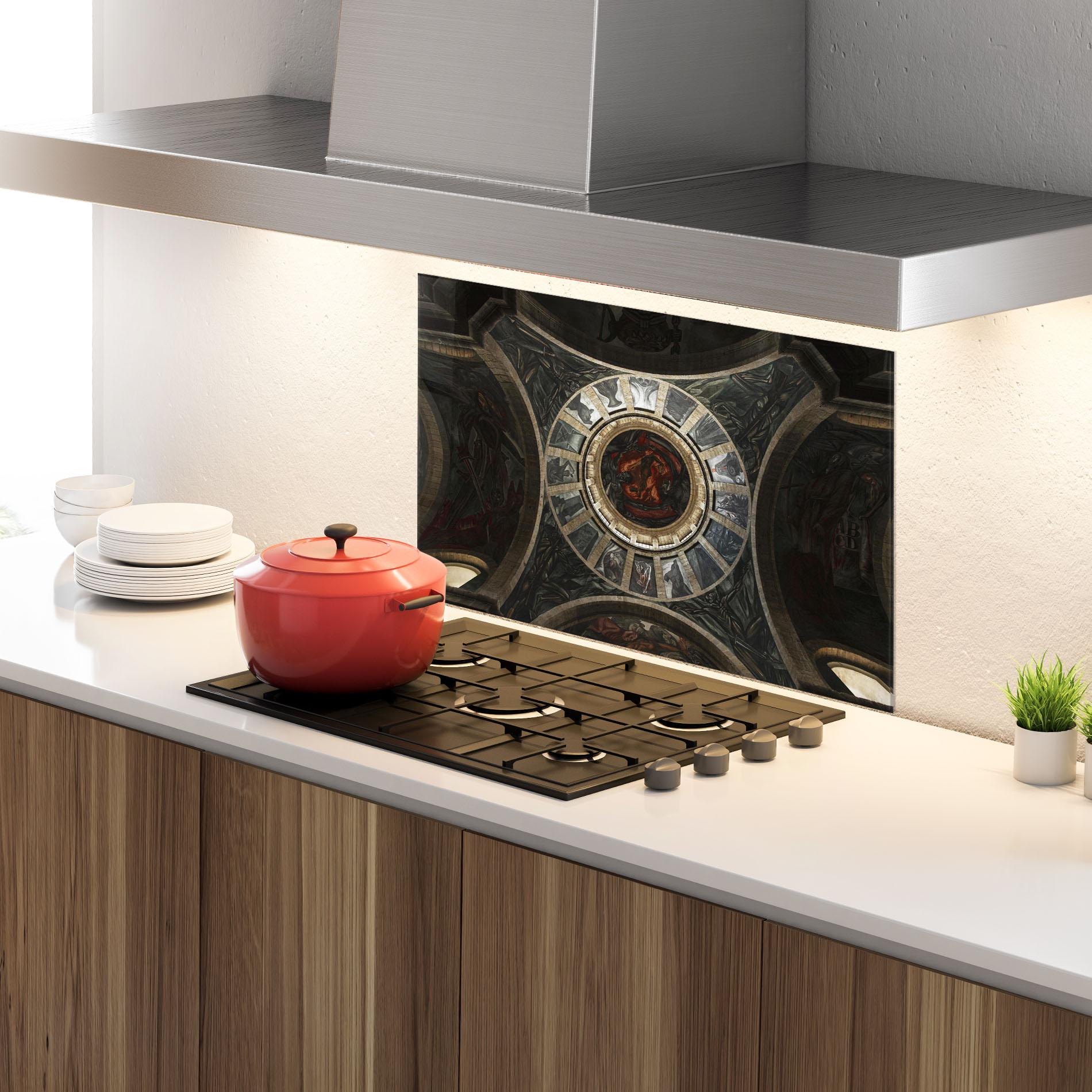 Küchenrückwand Glas Mexico Architecture mockup 4