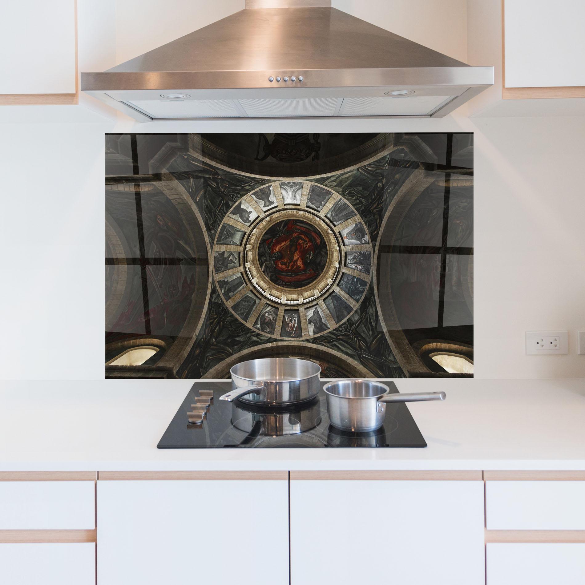 Küchenrückwand Glas Mexico Architecture mockup 5