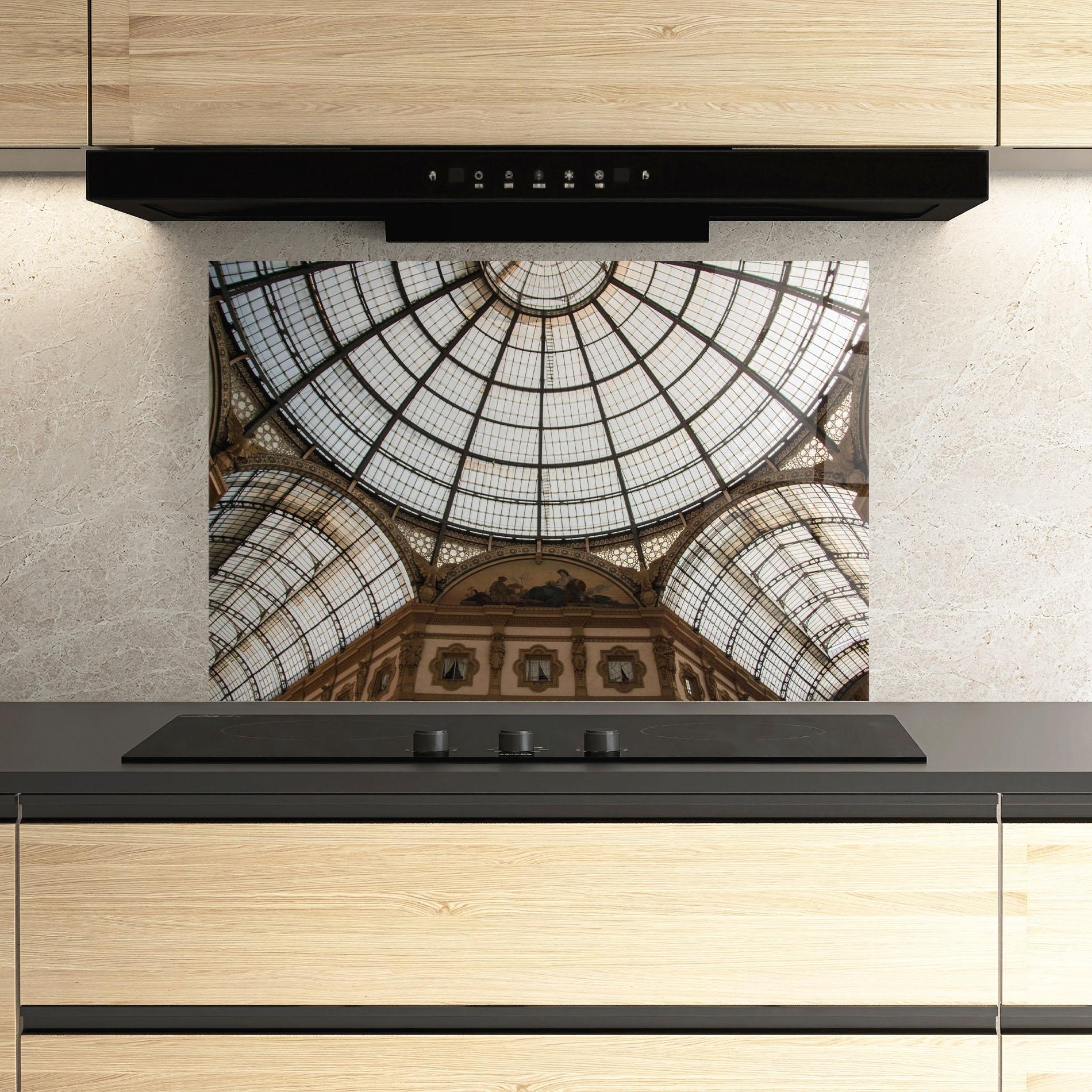 Küchenrückwand Glas Galleria Ceiling mockup 3