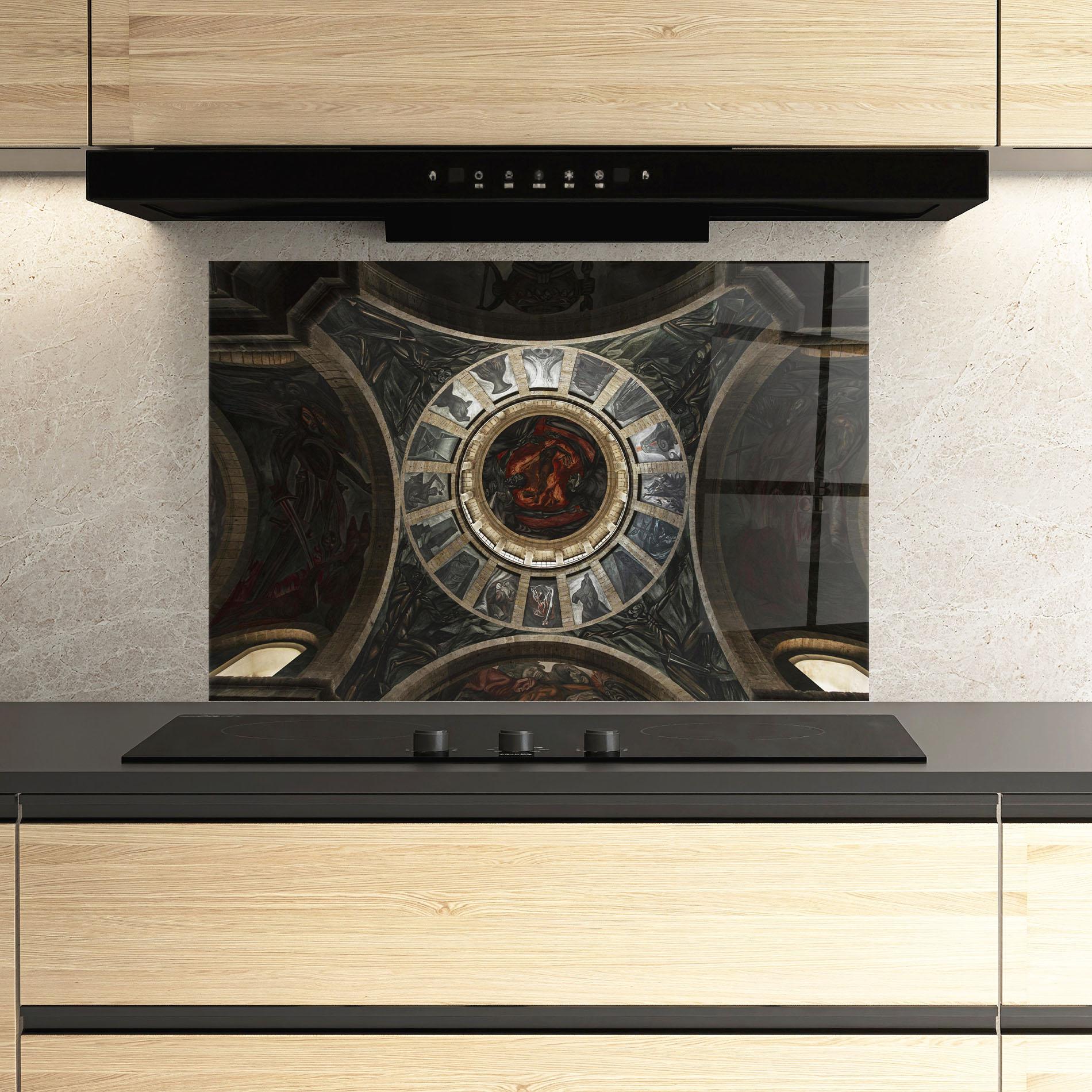 Küchenrückwand Glas Mexico Architecture mockup 3