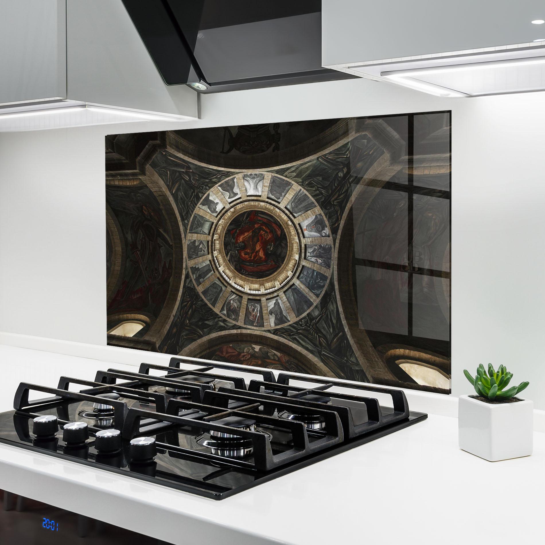 Küchenrückwand Glas Mexico Architecture mockup 6