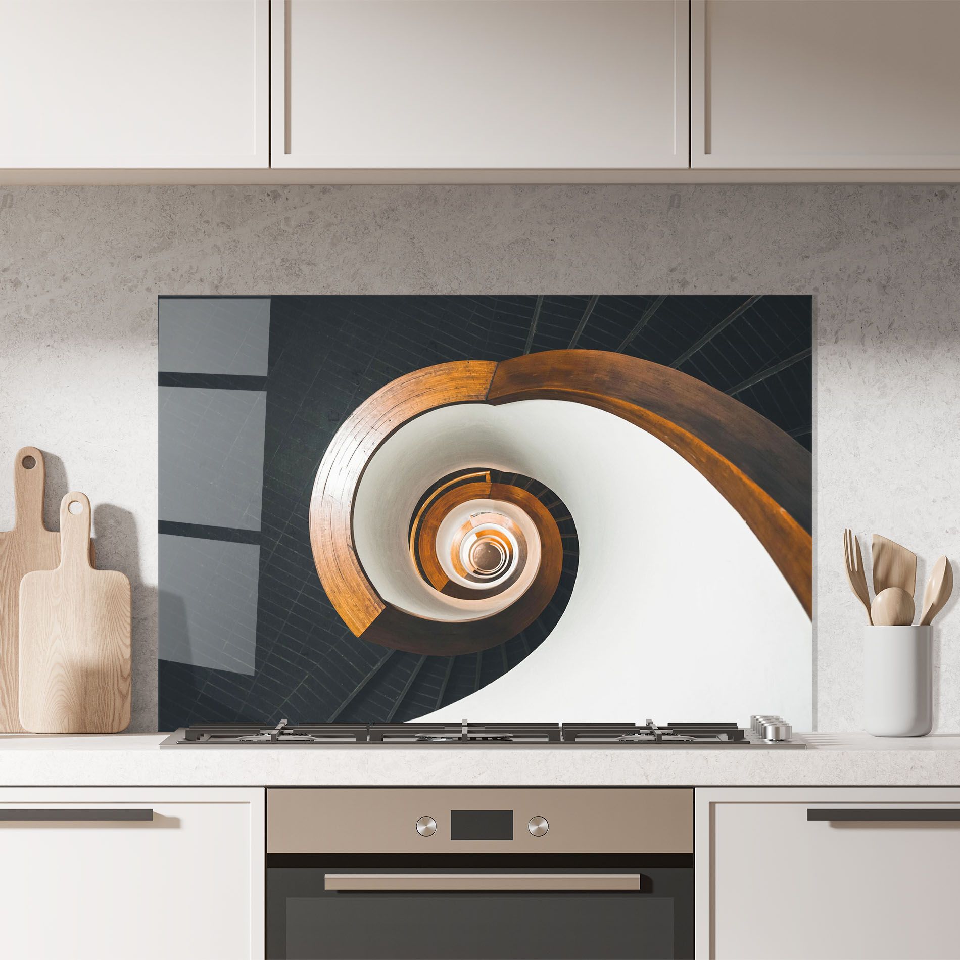 Black Spiral Stairs mockup 7