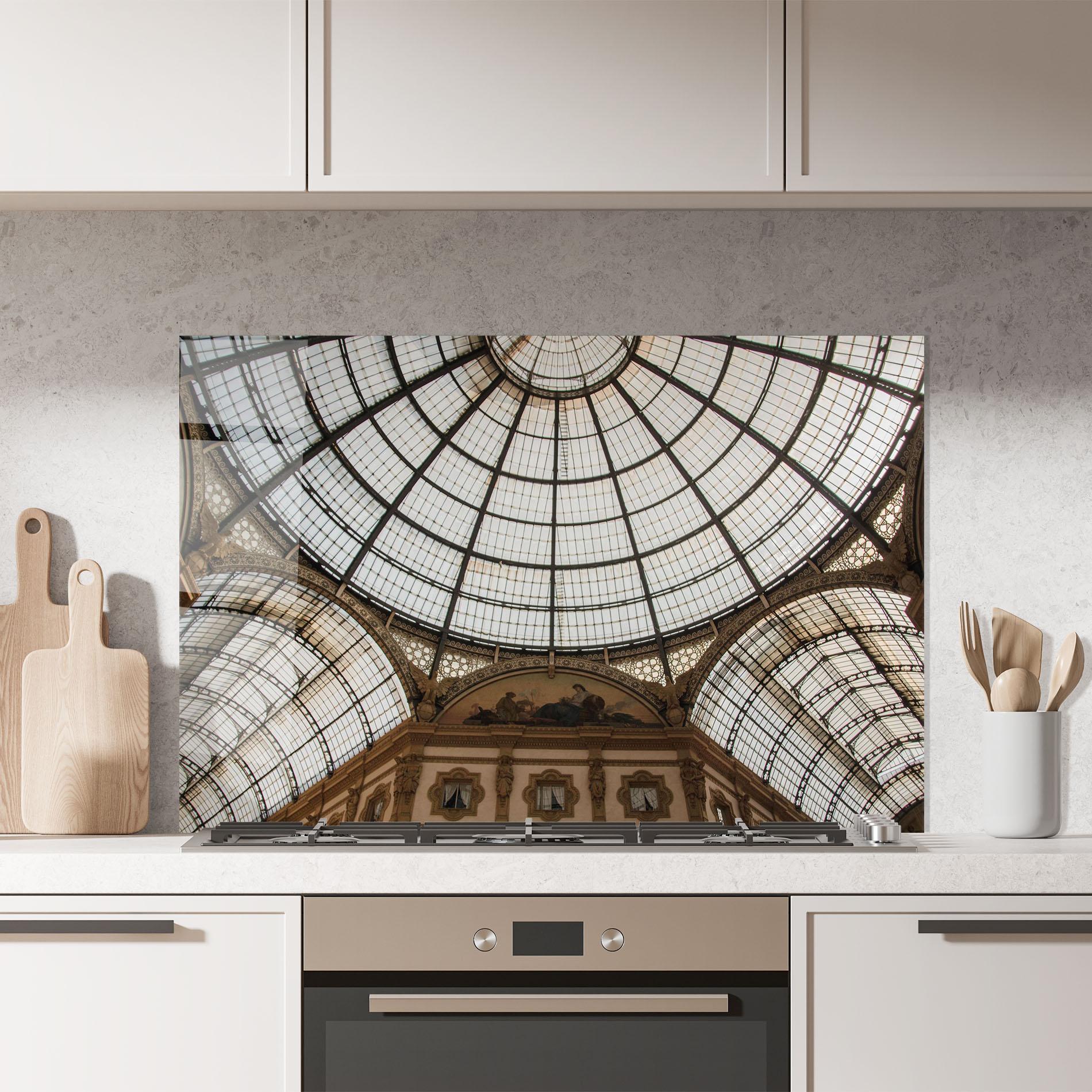 Küchenrückwand Glas Galleria Ceiling mockup 7
