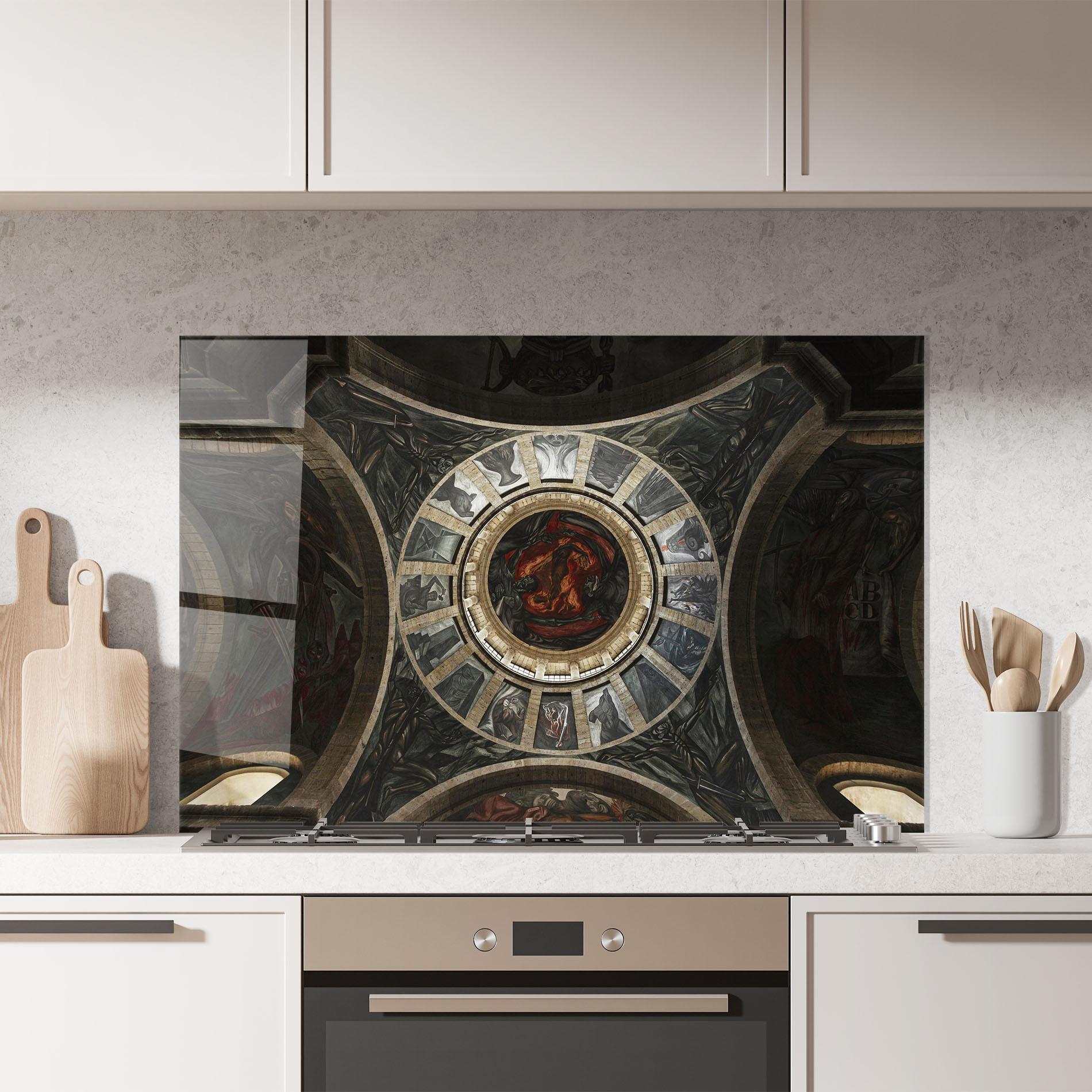 Küchenrückwand Glas Mexico Architecture mockup 7