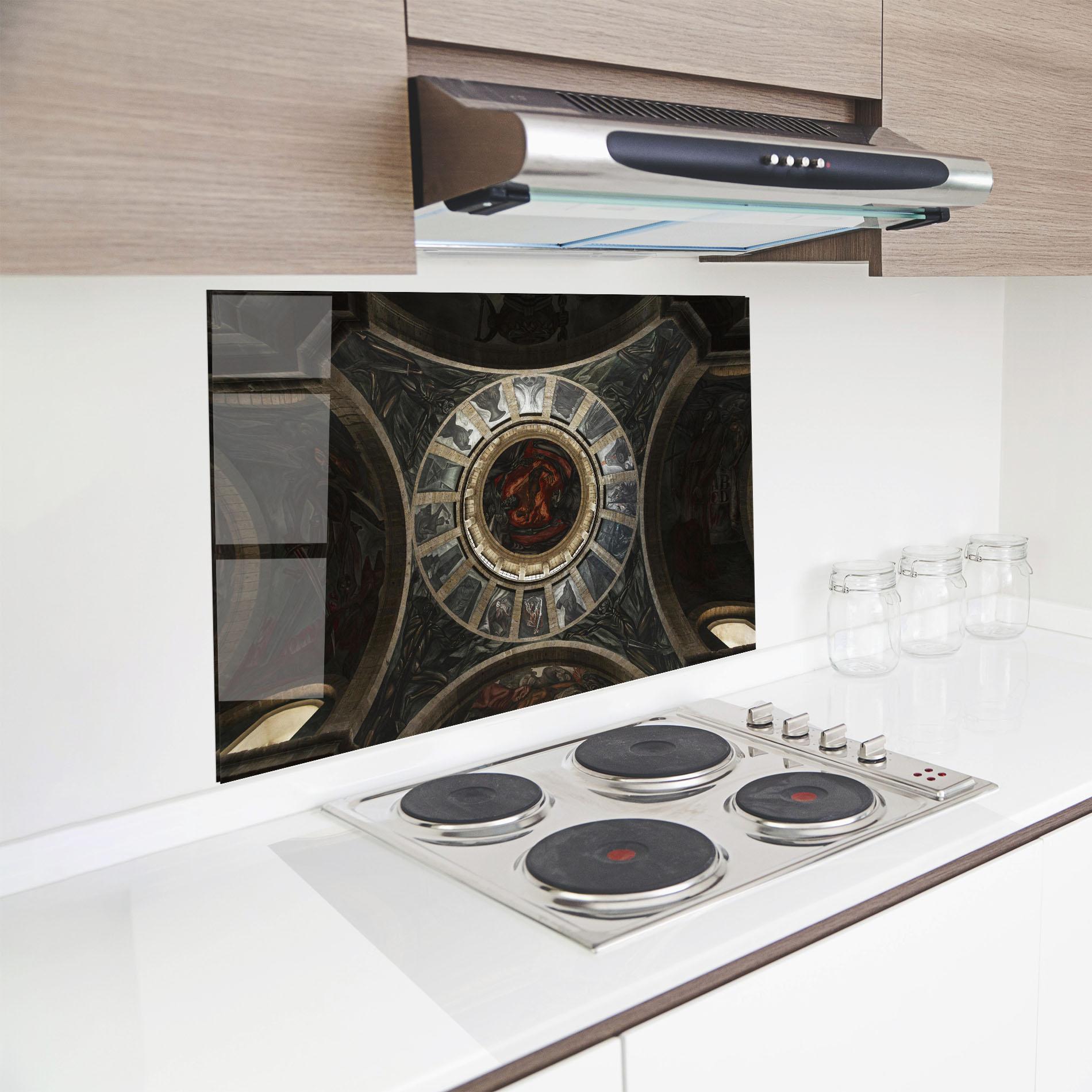 Küchenrückwand Glas Mexico Architecture mockup 8