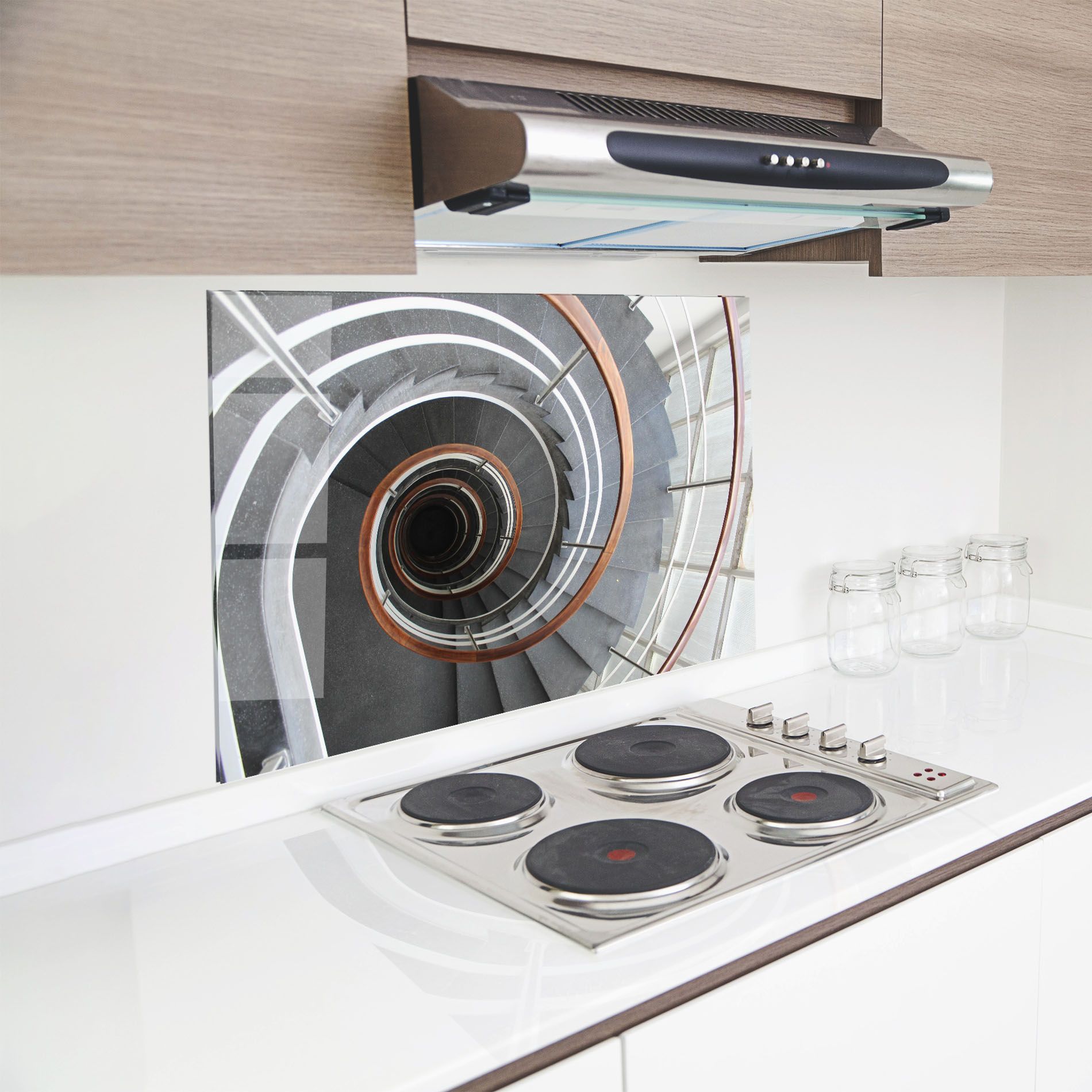 Wood Bar Stairs mockup 8