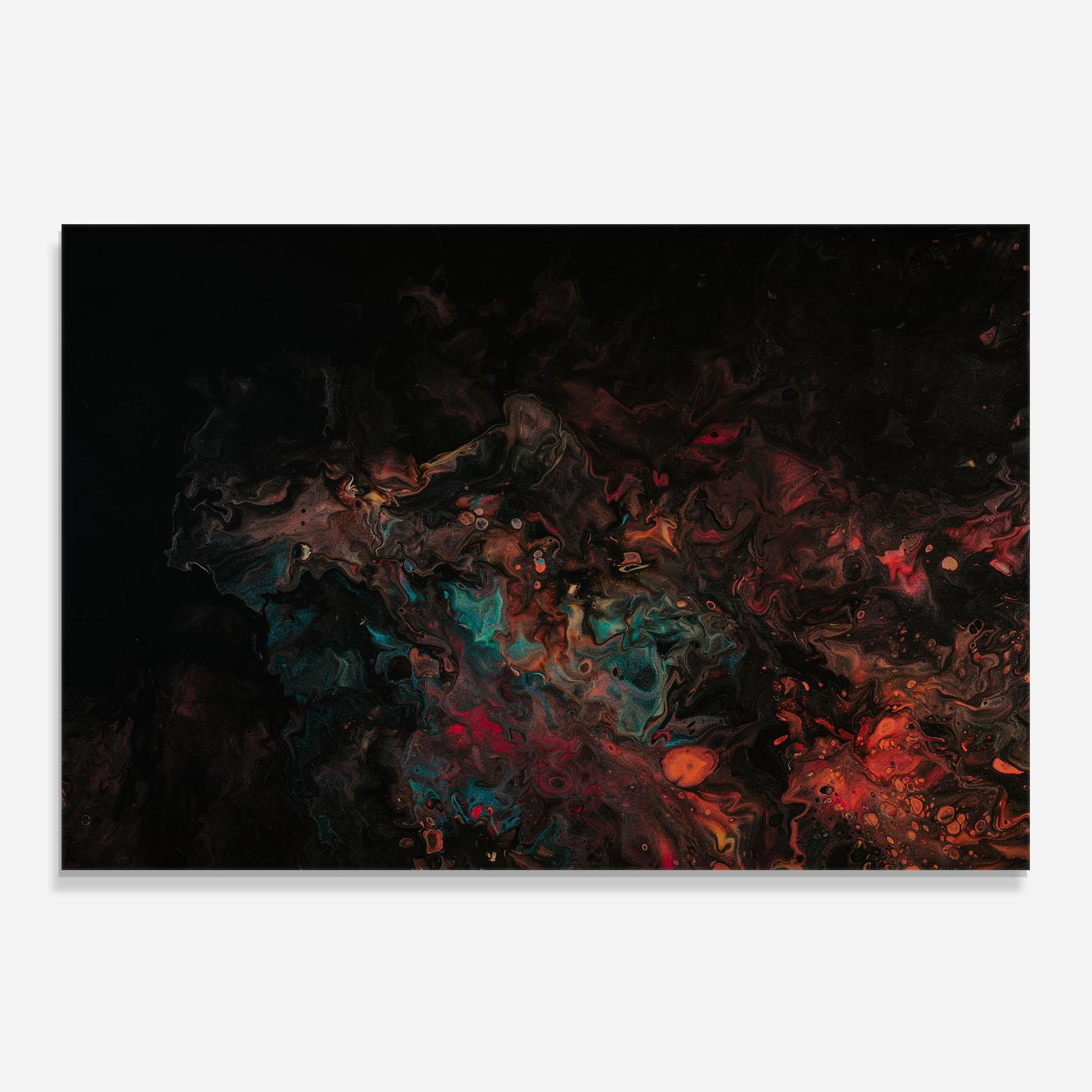 Küchenrückwand Glas Dark Abstract mockup 0