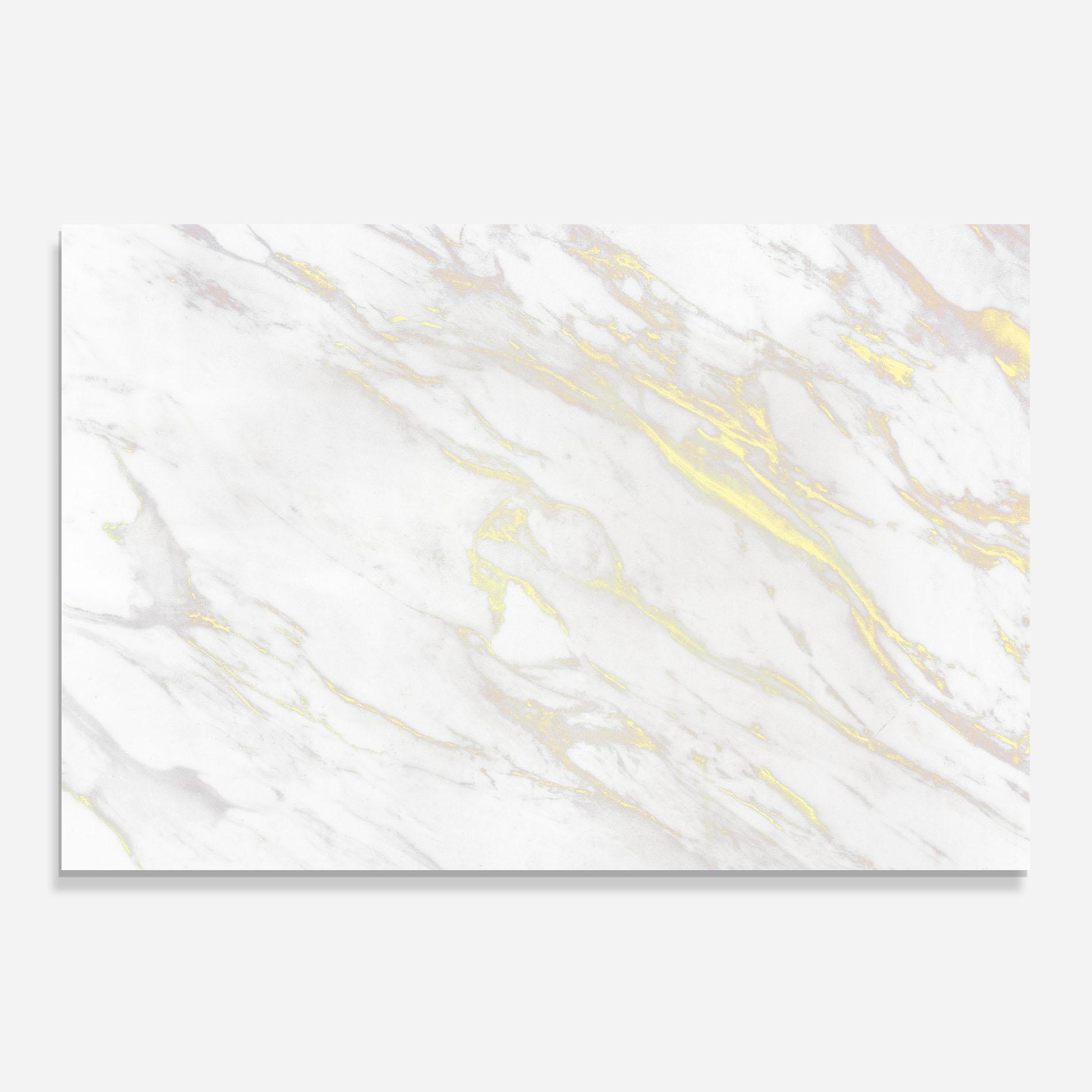 Küchenrückwand Glas White Gold Lines mockup 0